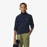 Lacoste Çocuk Uzun Kollu Boğazlı Yaka Lacivert T-Shirt
