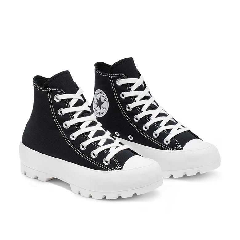 Converse Chuck Taylor All Star Lugged Hi Kadın Platform Siyah Sneaker