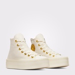 Converse Chuck Taylor All Star Modern Lift Platform Corduroy Kadın Krem Sneaker