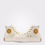 Converse Chuck Taylor All Star Modern Lift Platform Corduroy Kadın Krem Sneaker