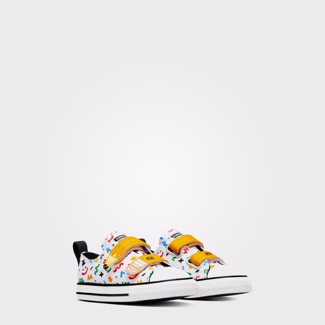 Converse Chuck Taylor All Star Easy On Doodles Bebek Beyaz Sneaker - Görsel 3