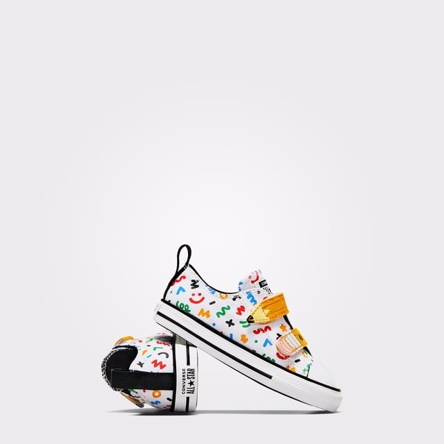 Converse Chuck Taylor All Star Easy On Doodles Bebek Beyaz Sneaker - Görsel 4