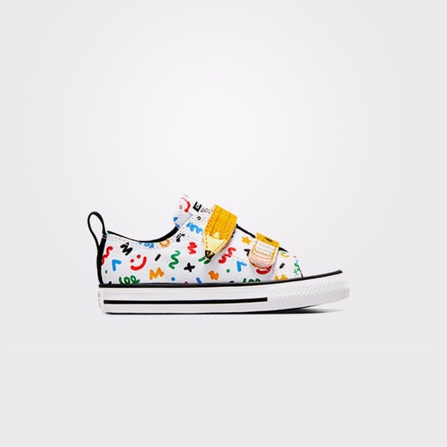 Converse Chuck Taylor All Star Easy On Doodles Bebek Beyaz Sneaker - Görsel 2