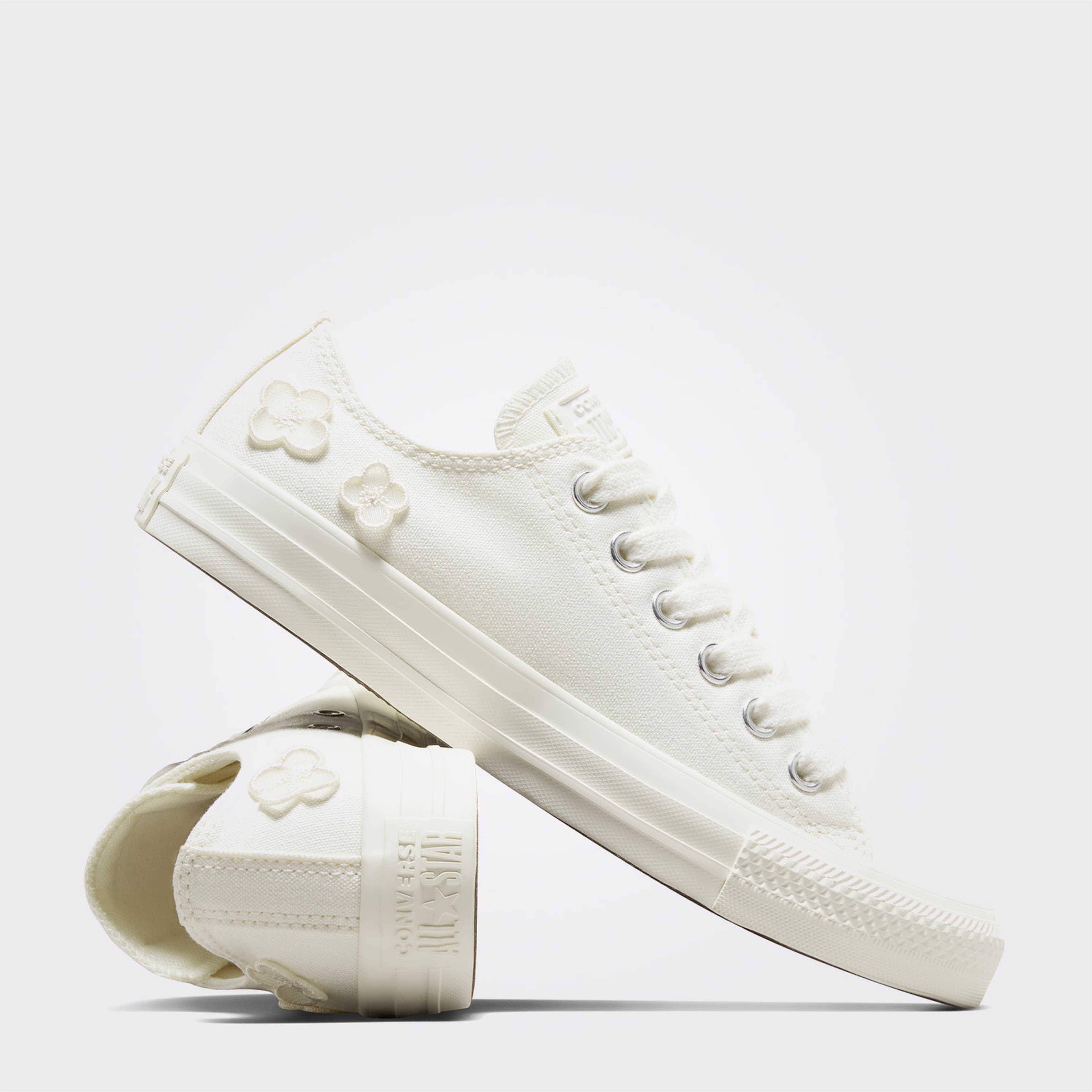 Converse Chuck Taylor All Star 3D Flowers Kadın Krem Sneaker