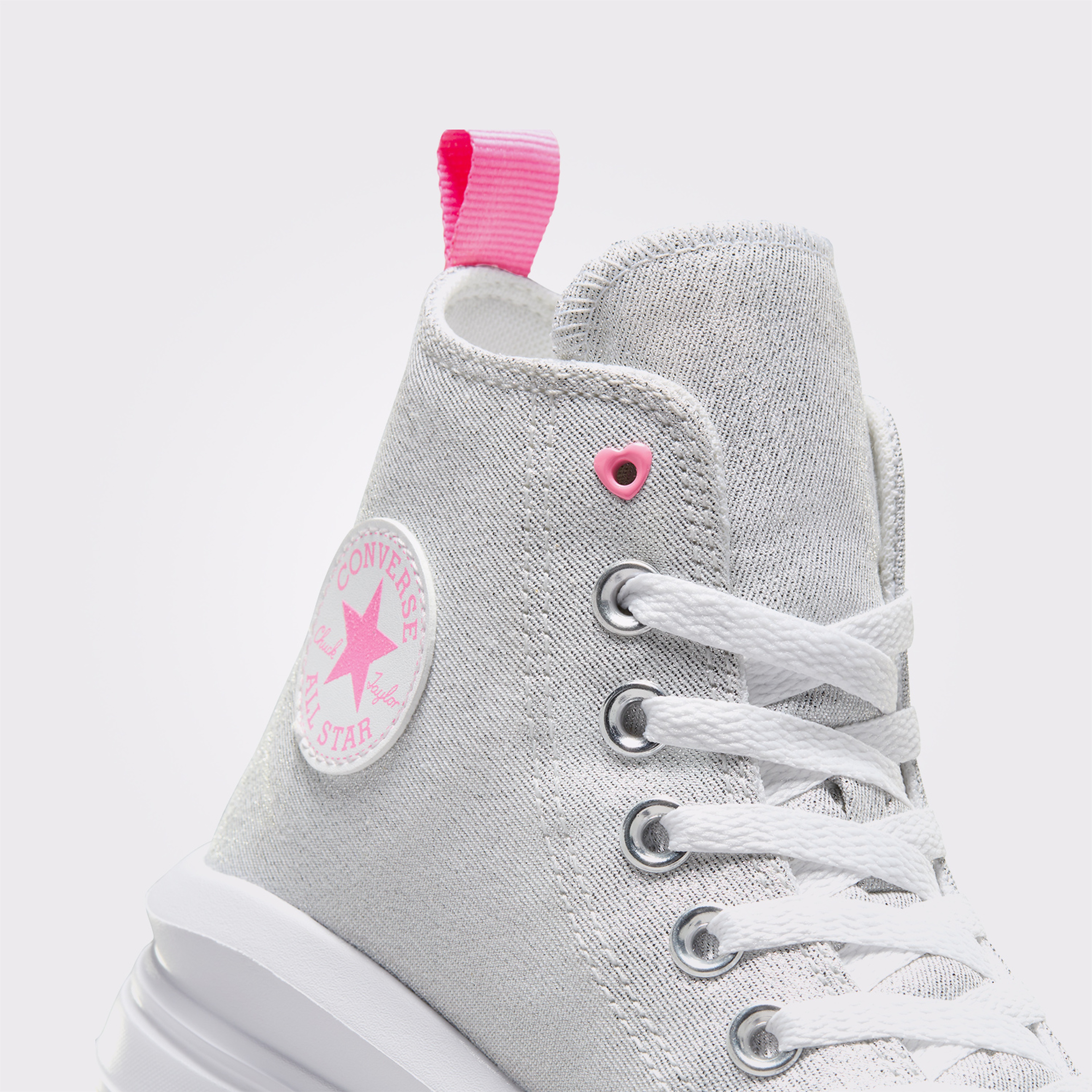 Converse Chuck Taylor All Star Move Platform Sparkle Çocuk Gri Sneaker
