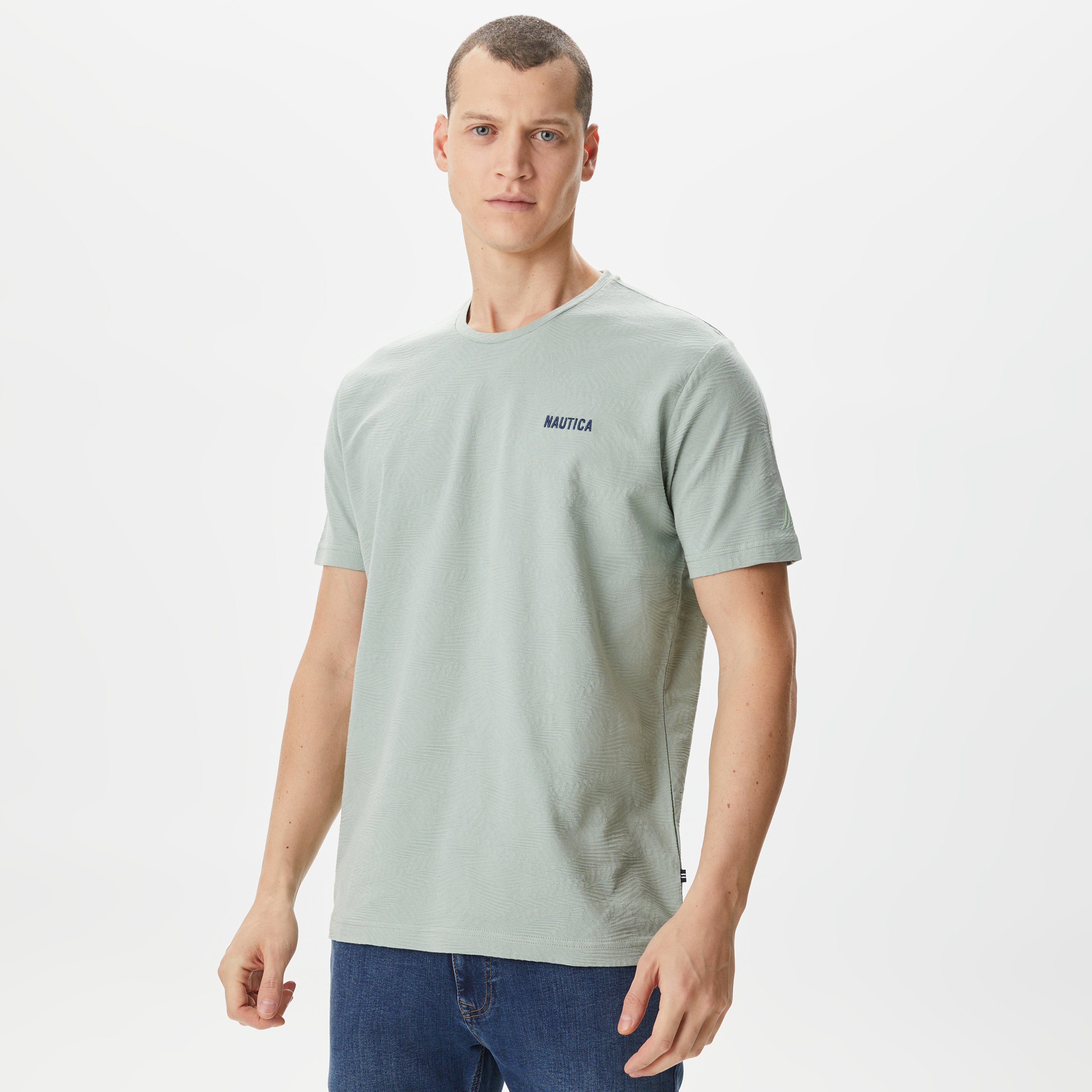 Nautica Erkek Yeşil Standart Fit T-Shirt