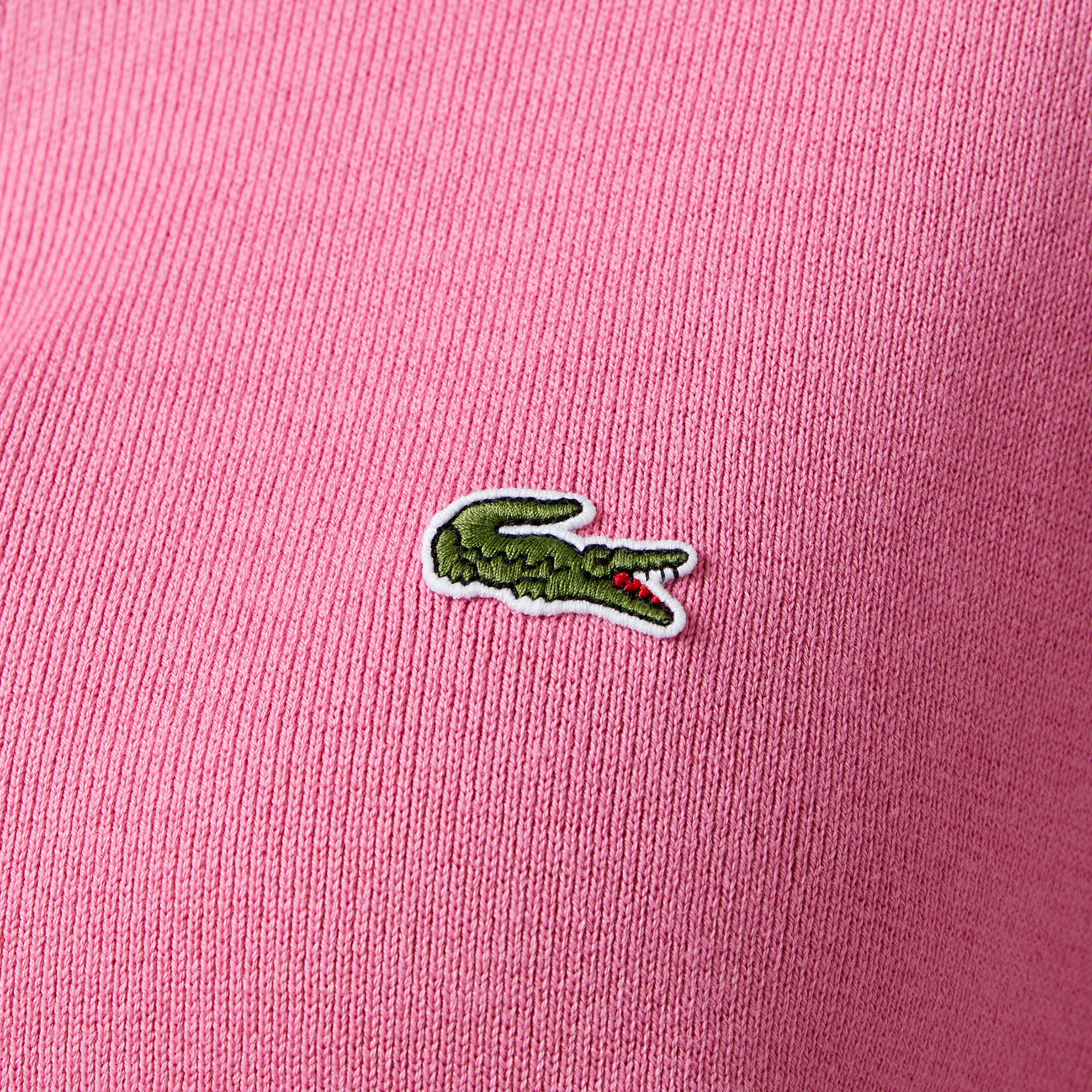 Kadın Relaxed Fit Yarım Fermuarlı Pembe Triko