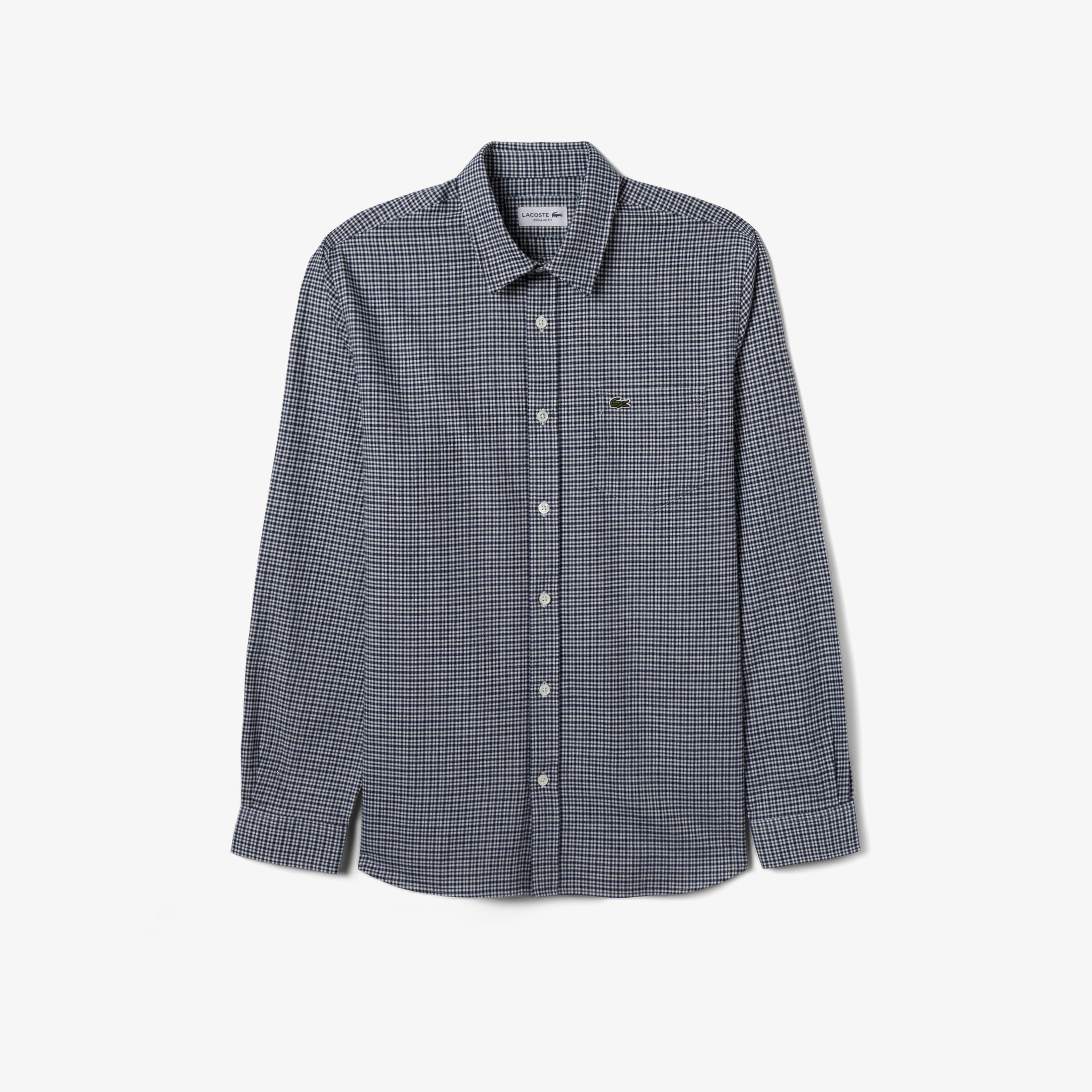 Erkek Regular Fit Ekose Yeşil Gömlek