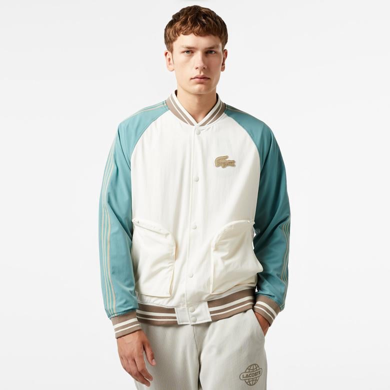 Lacoste x House of SuperStep Erkek Beyaz/Krem Ceket