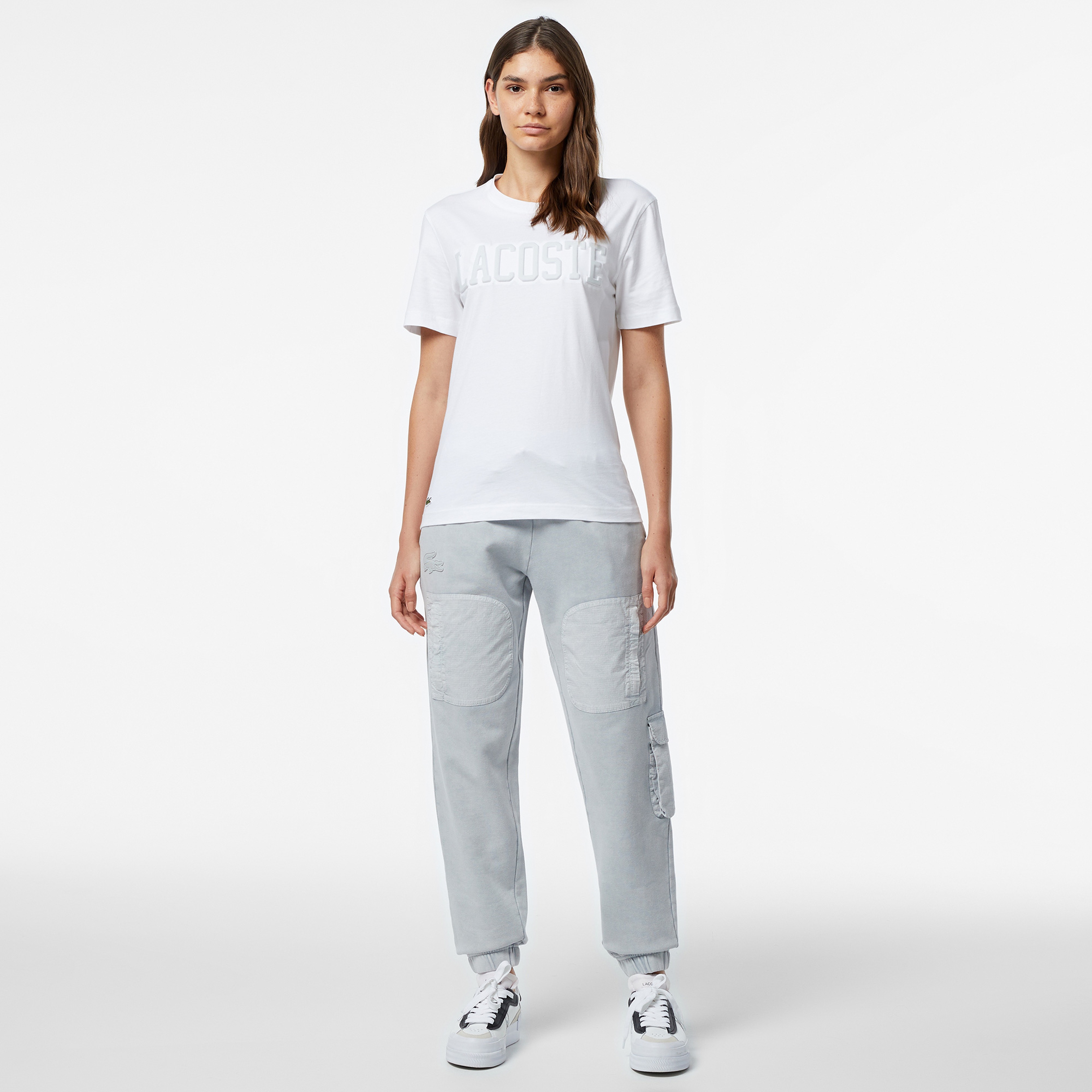 Lacoste x House of SuperStep Kadın Gri Eşofman Altı