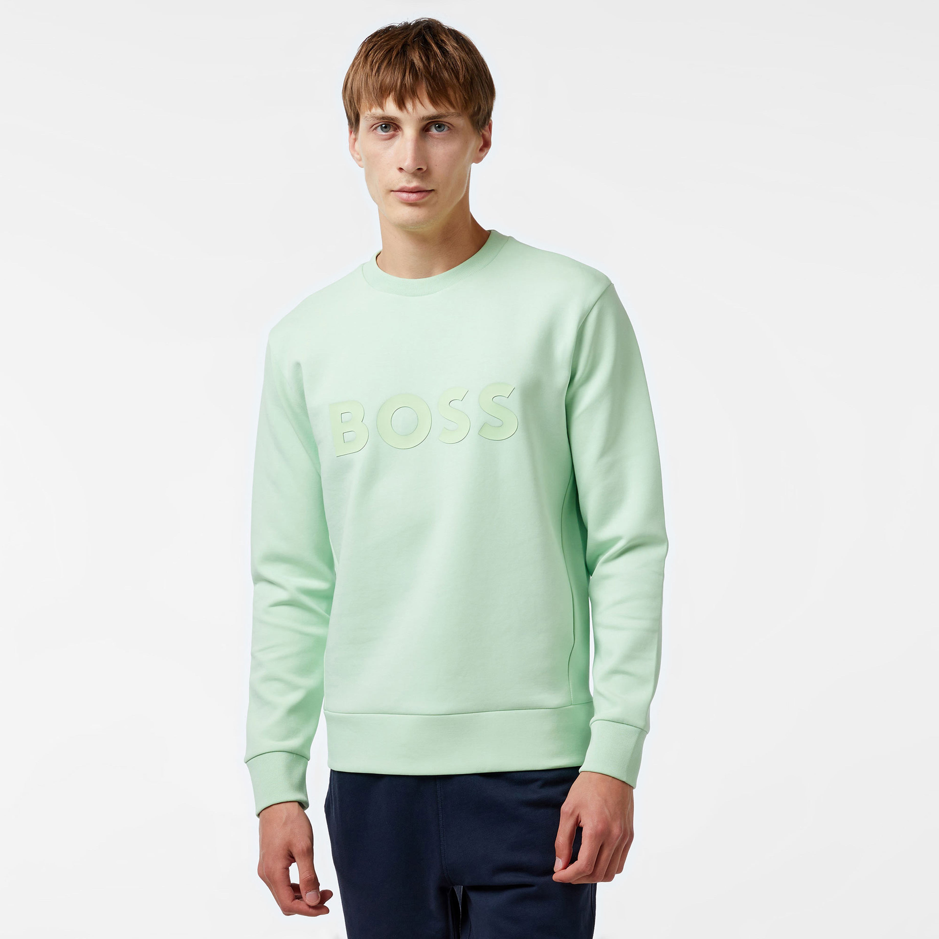 Boss Erkek Yeşil Sweatshirt