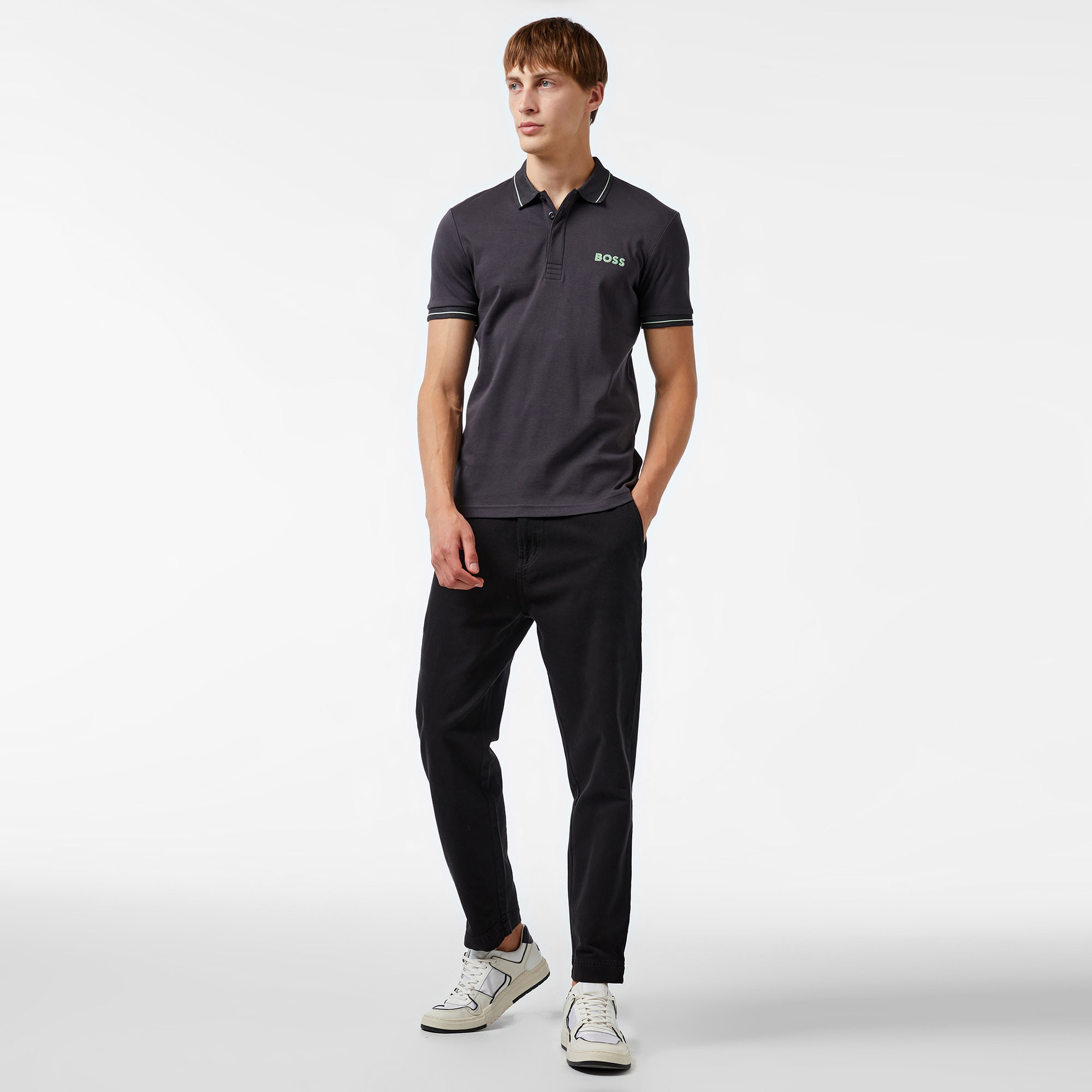 Boss Erkek Antrasit Polo