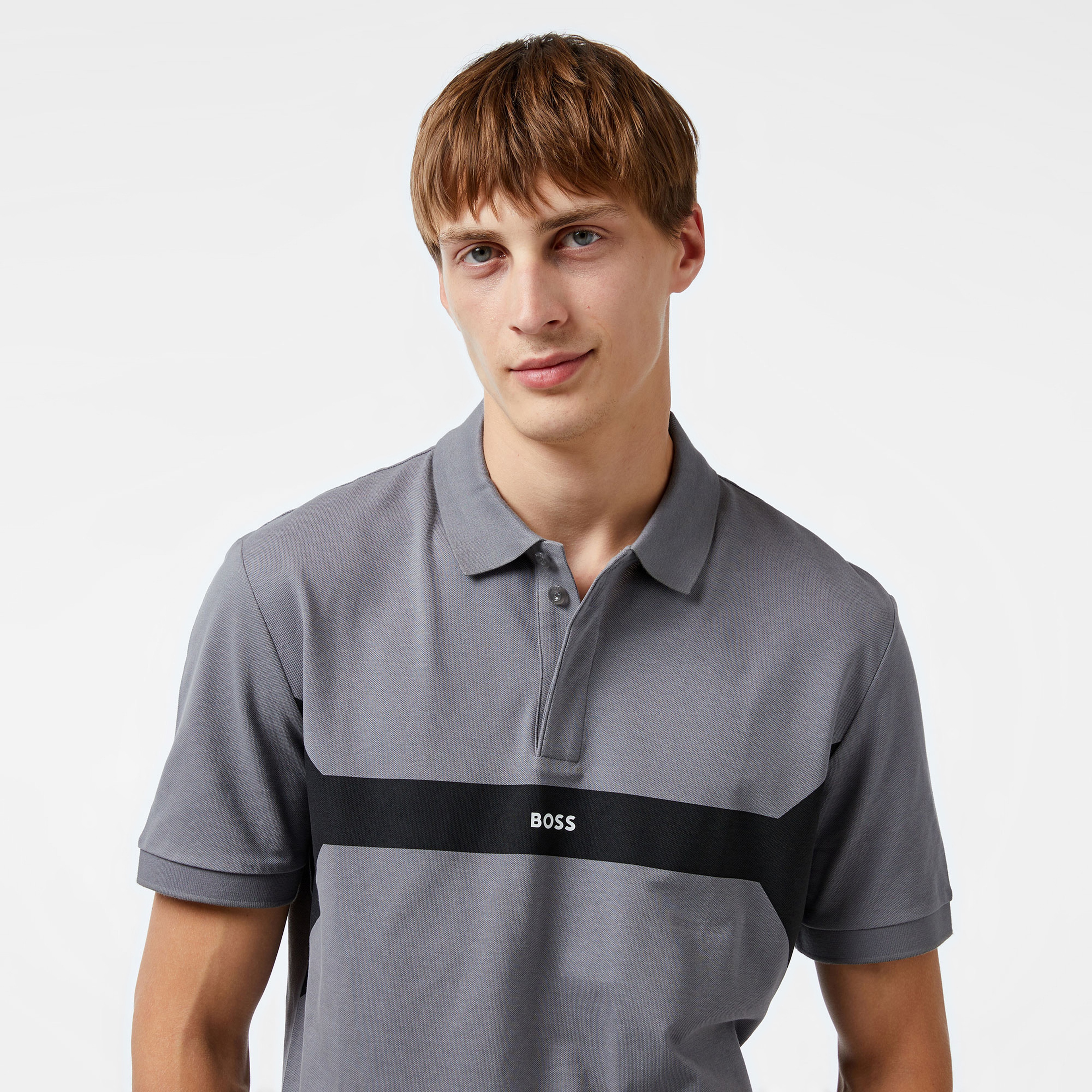 Boss Erkek Gri Polo