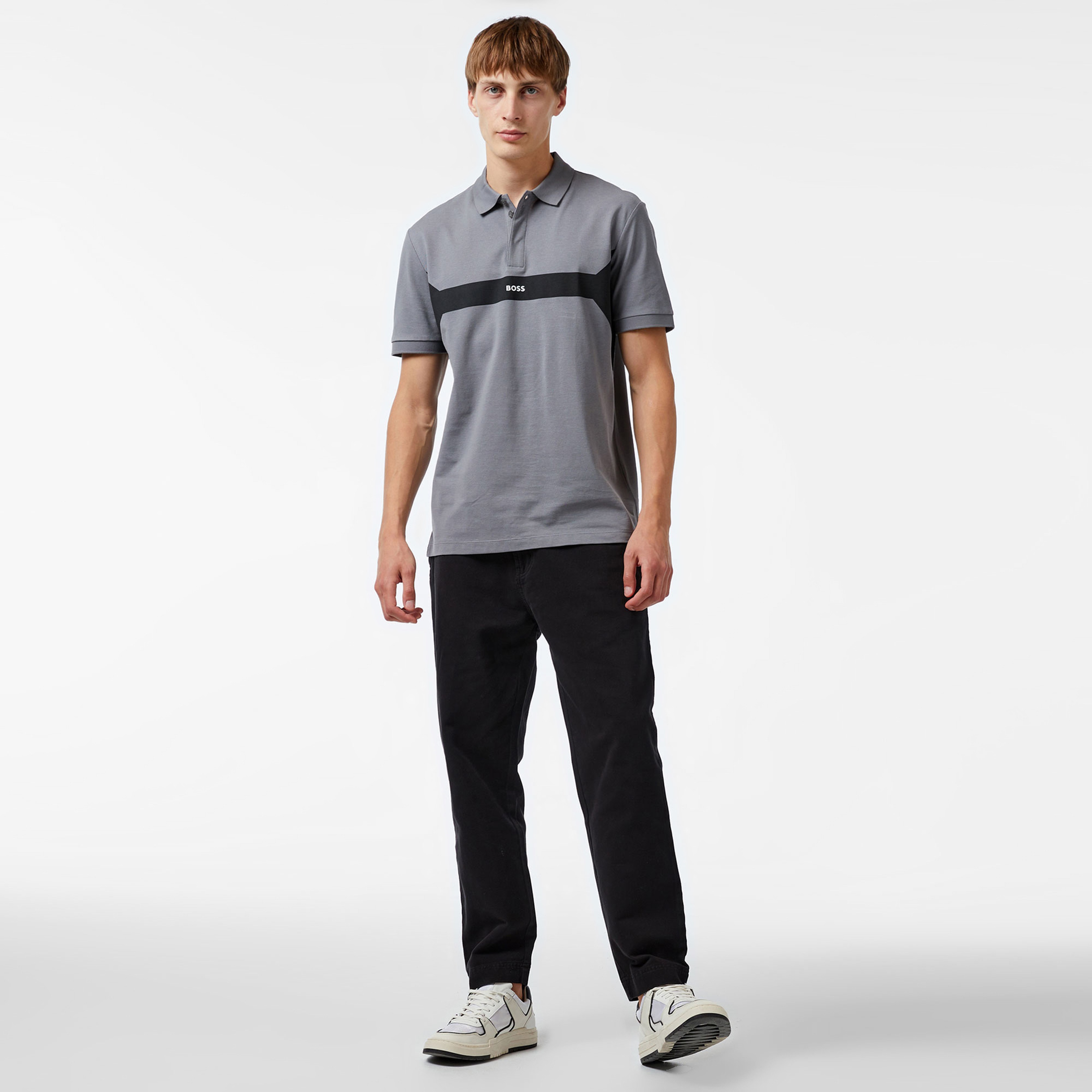 Boss Erkek Gri Polo