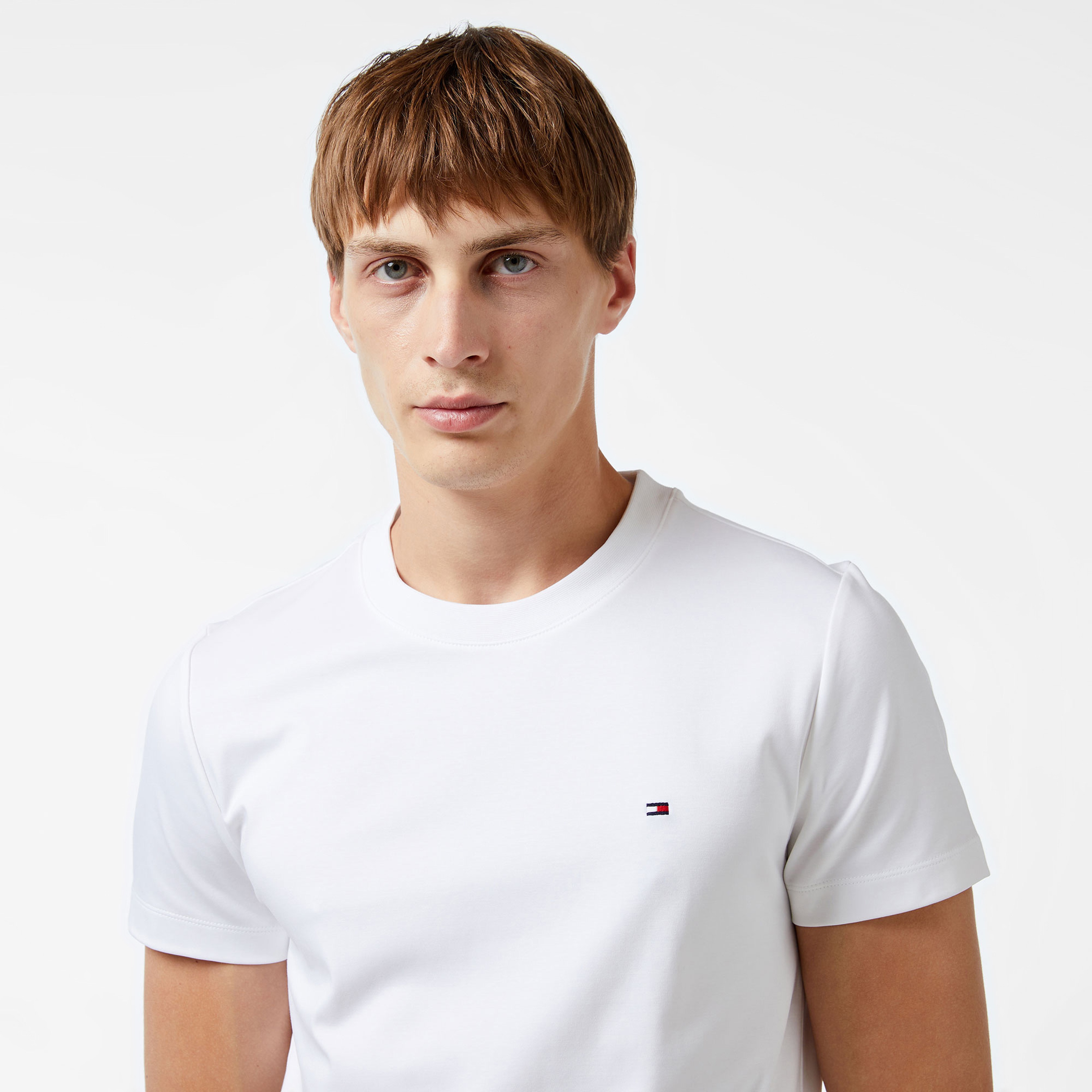 Tommy Hilfiger Erkek Beyaz Tshirt