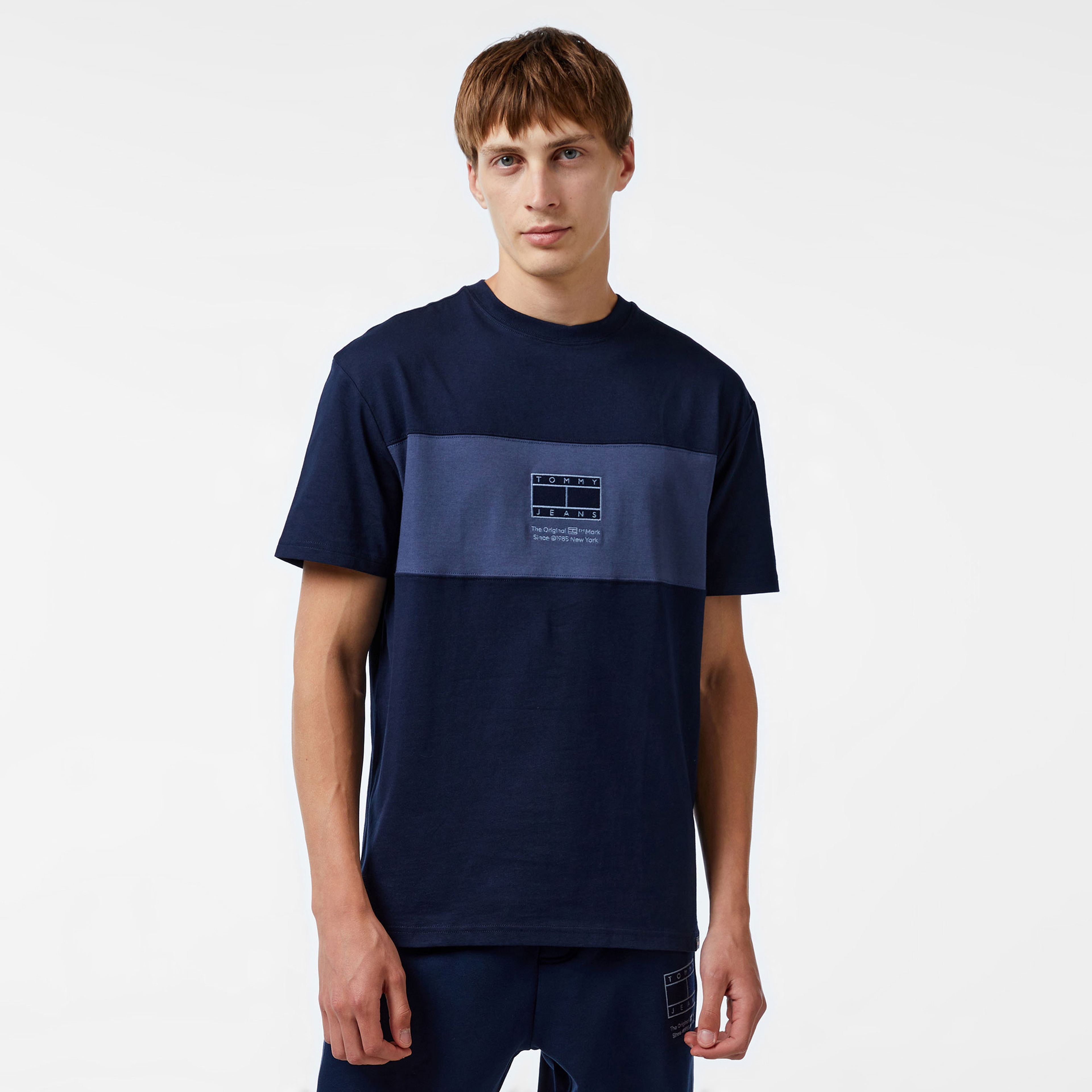 Tommy Hilfiger Erkek Mavi Tshirt