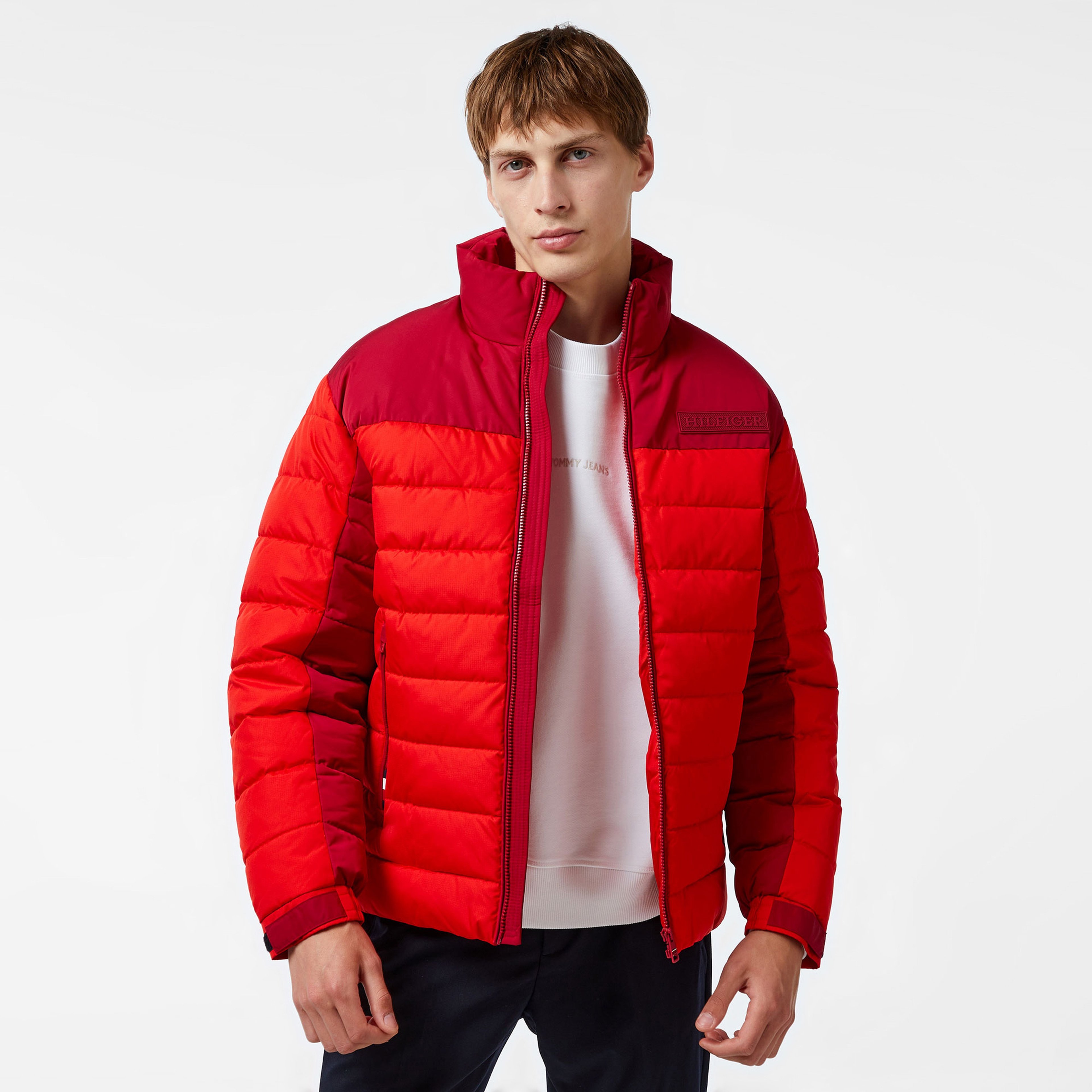 Tommy Hilfiger Erkek Kırmızı Mont