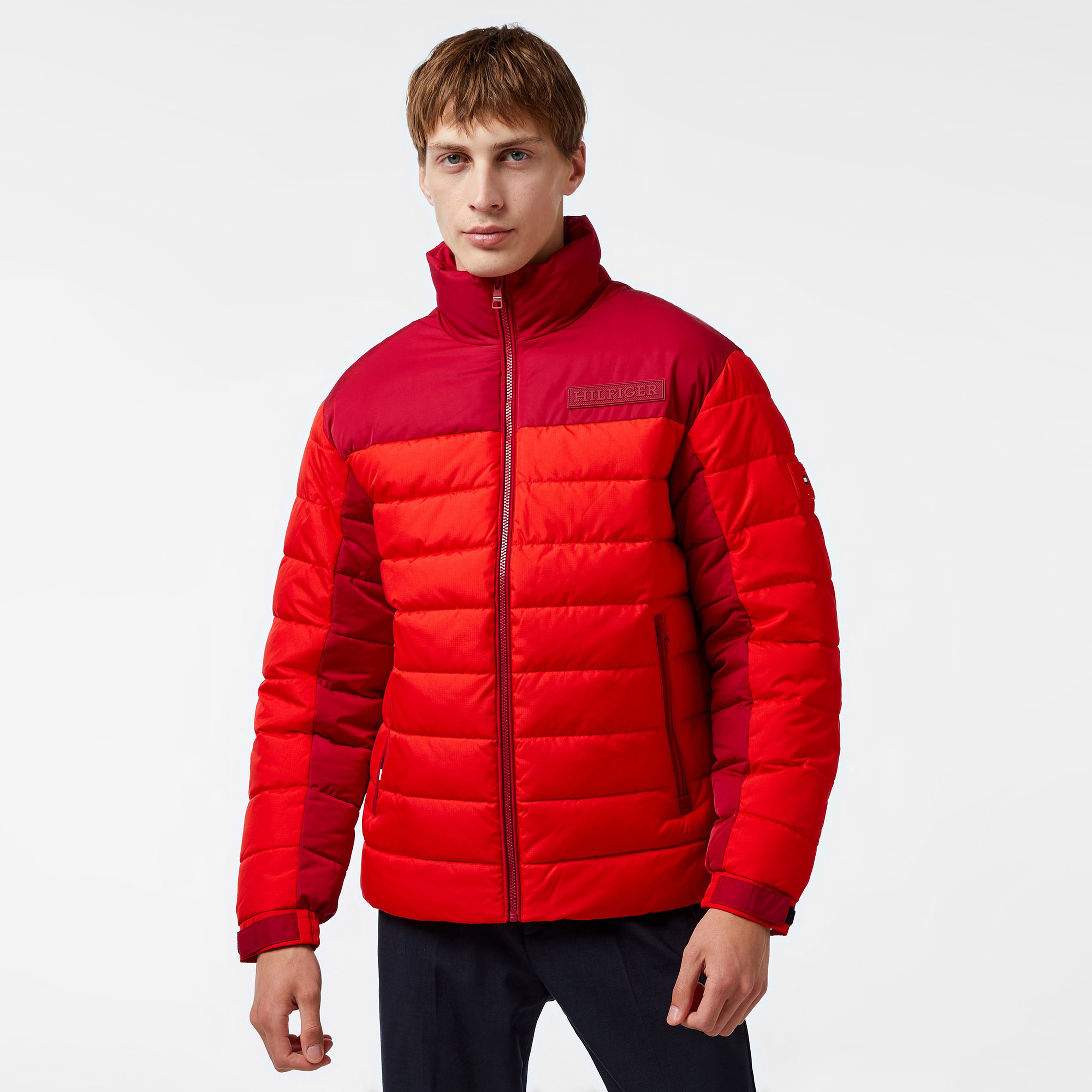 Tommy Hilfiger Erkek Kırmızı Mont