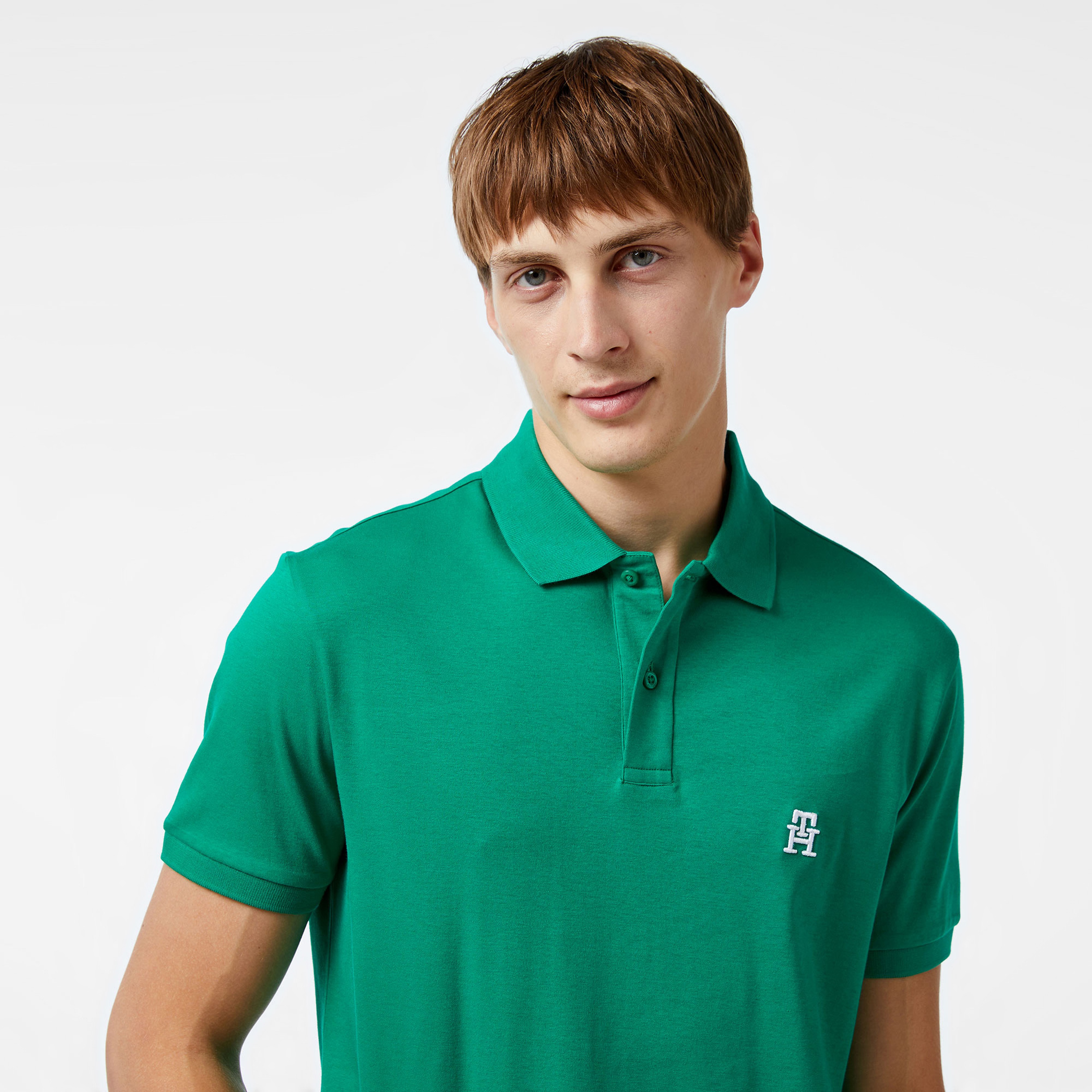 Tommy Hilfiger Erkek Yeşil Polo