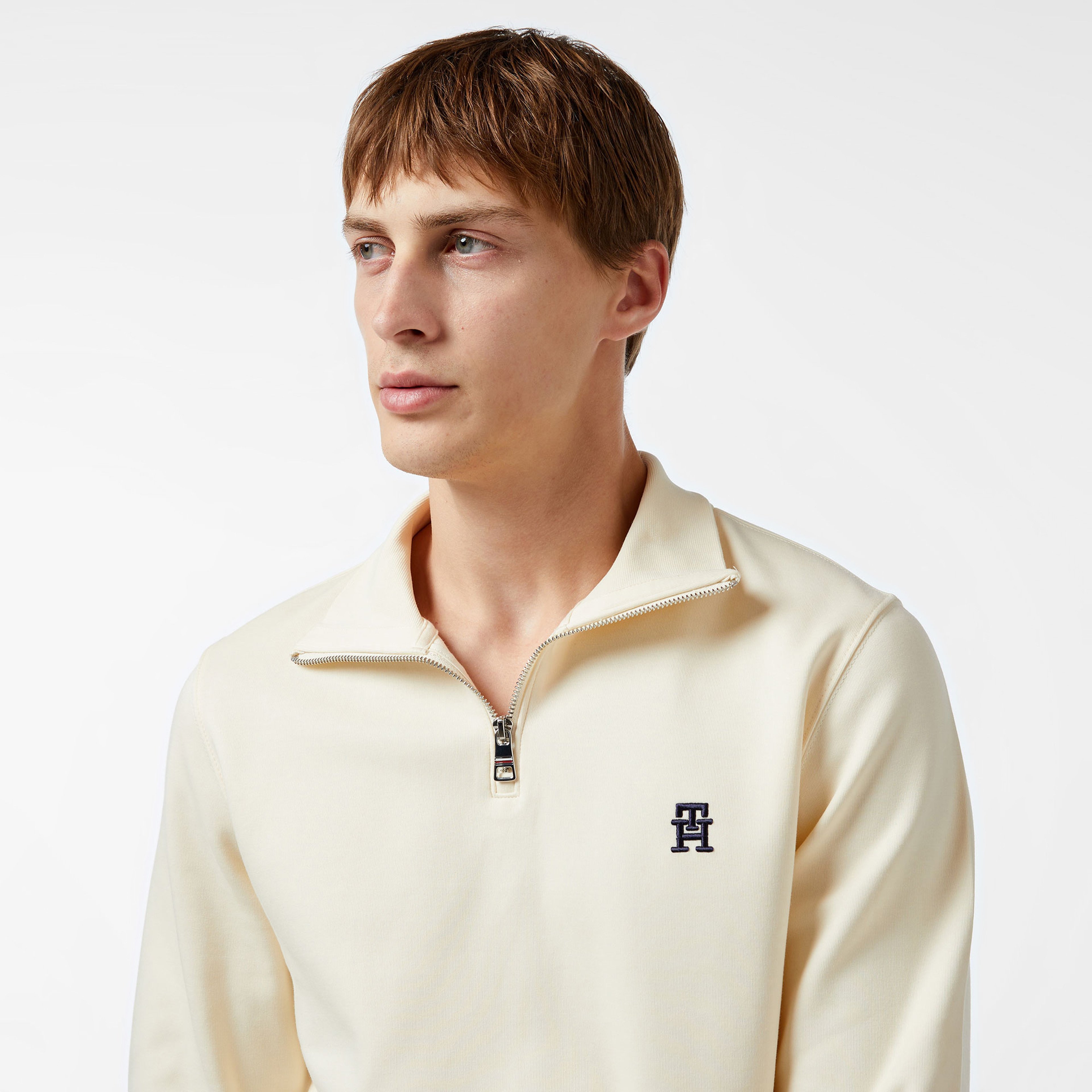 Tommy Hilfiger Erkek Bej Triko