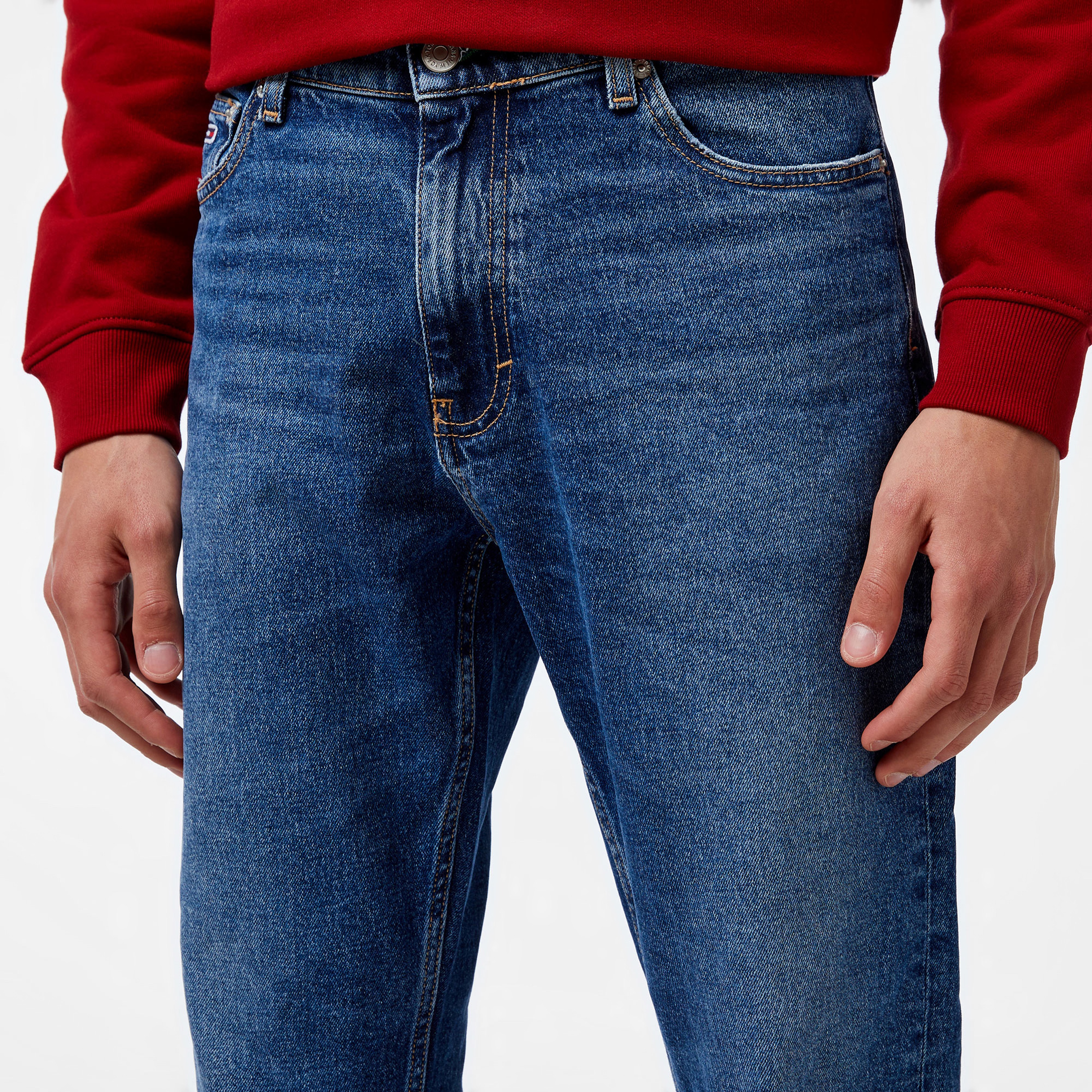 Tommy Hilfiger Erkek Mavi Pantolon