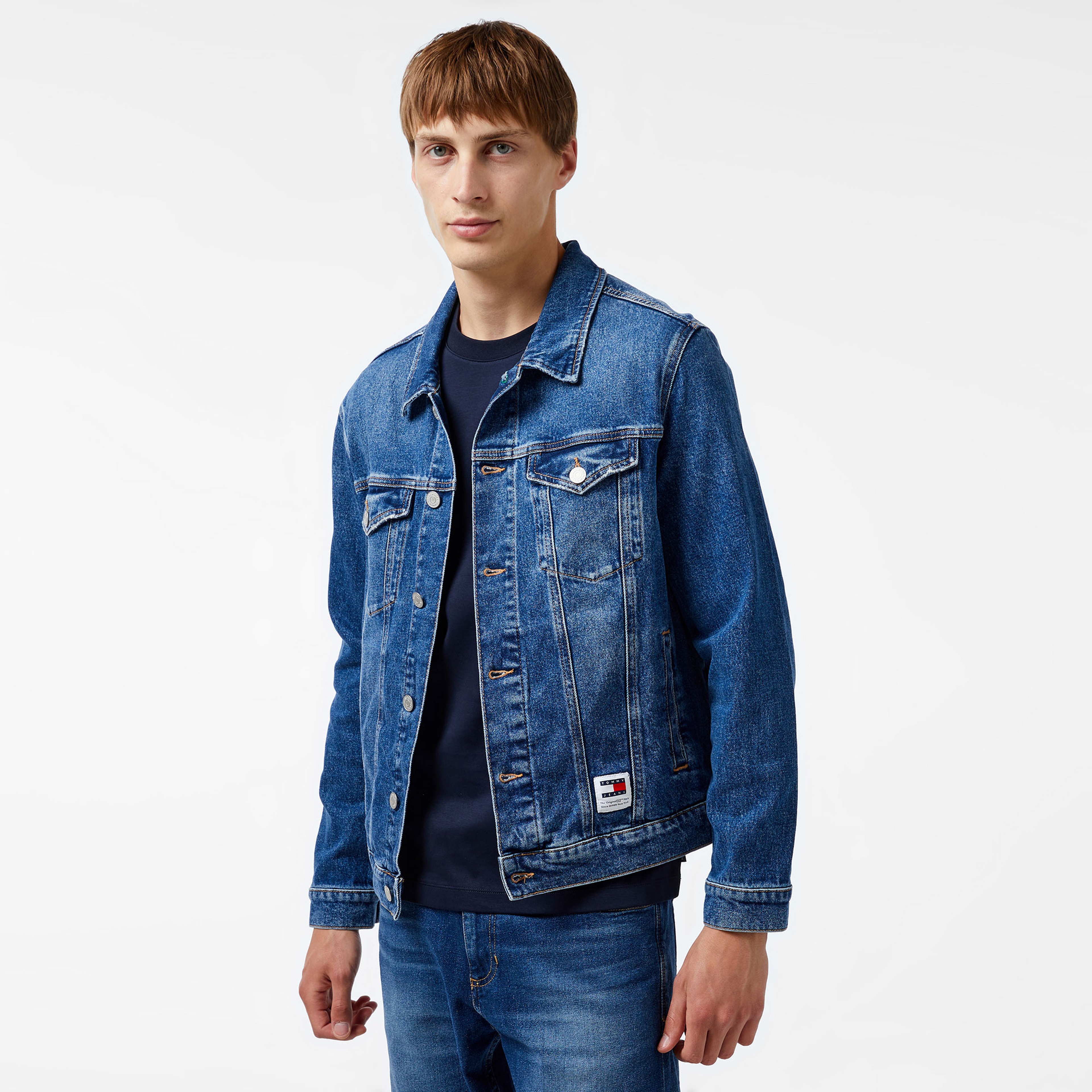 Tommy Hilfiger Erkek Mavi Mont