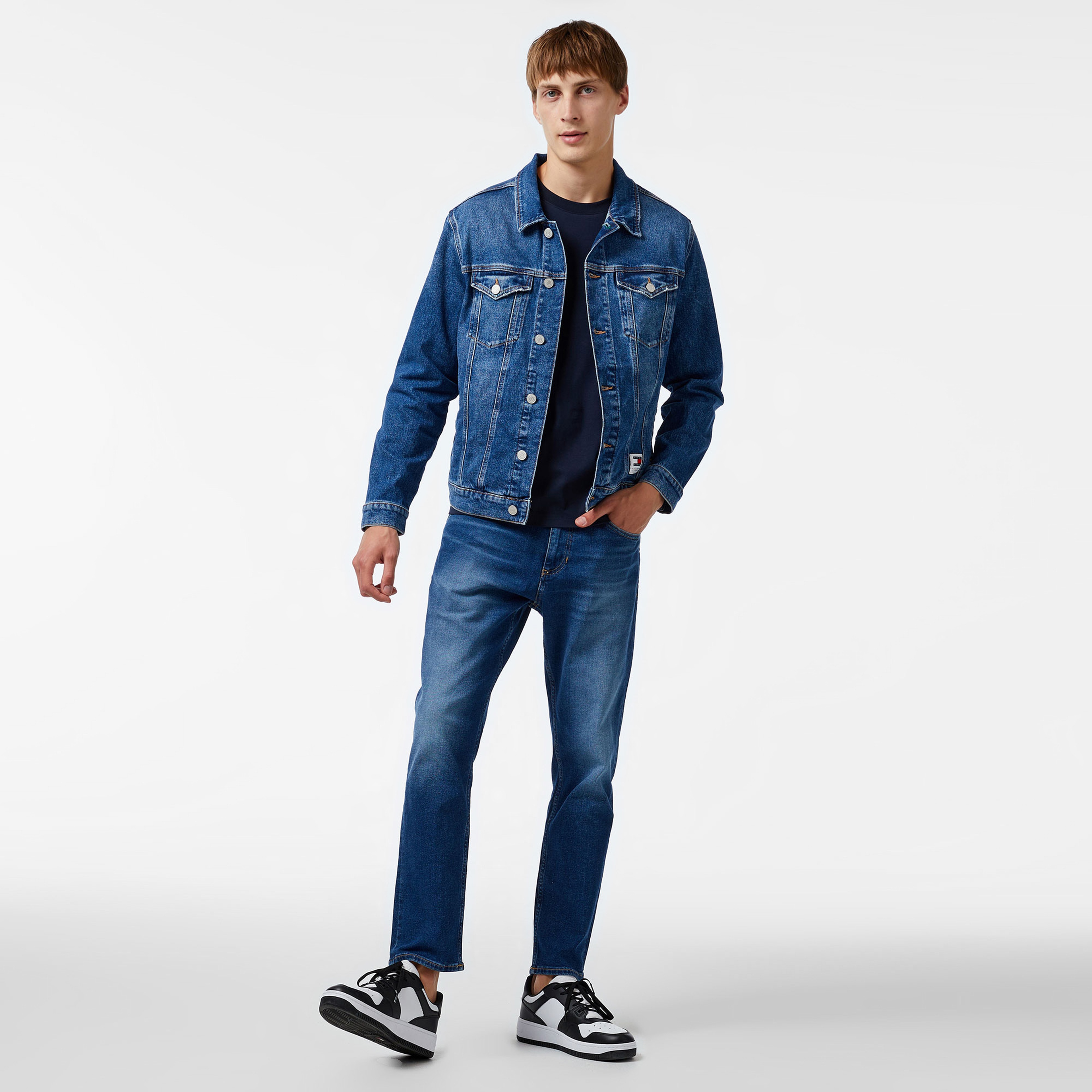 Tommy Hilfiger Erkek Mavi Mont