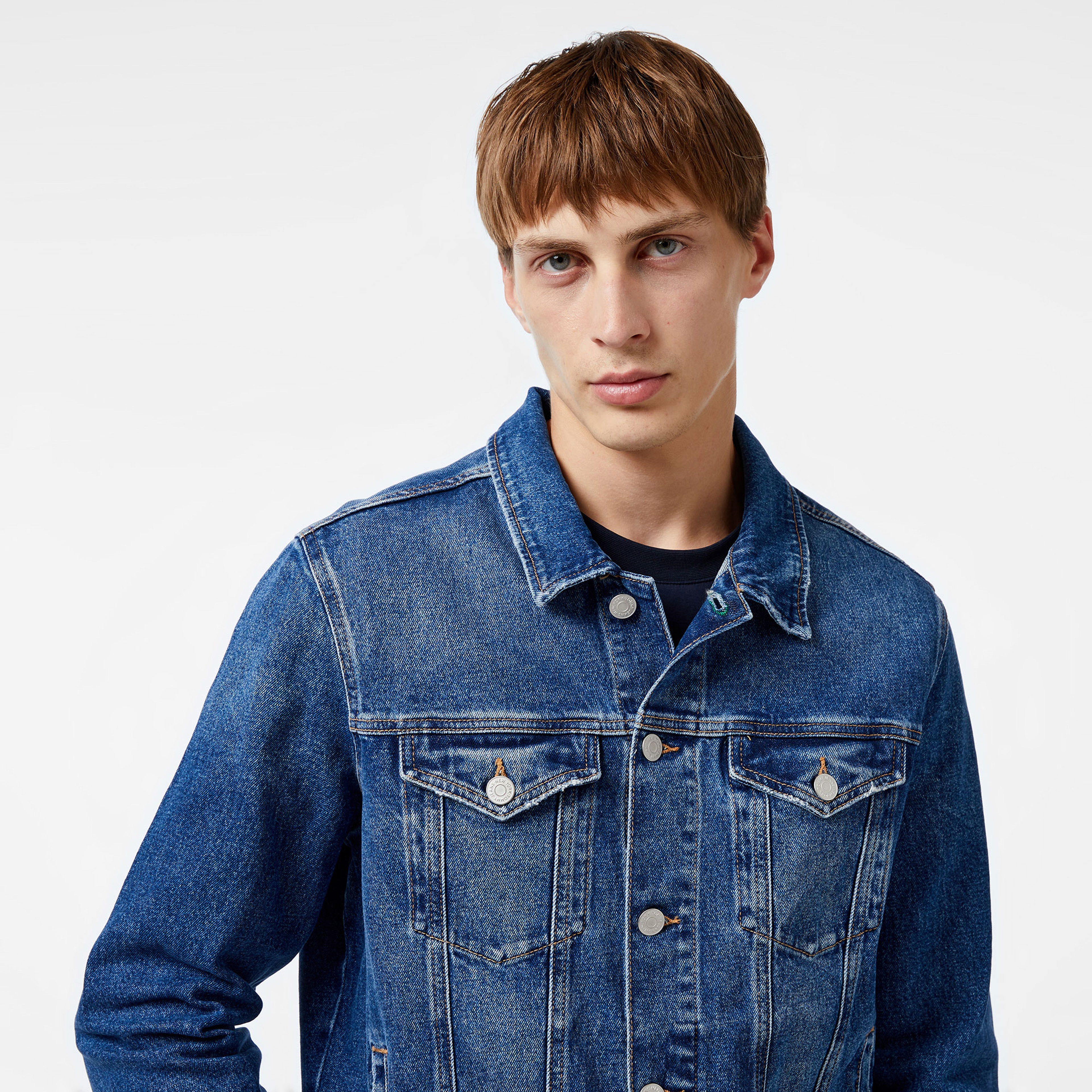 Tommy Hilfiger Erkek Mavi Mont