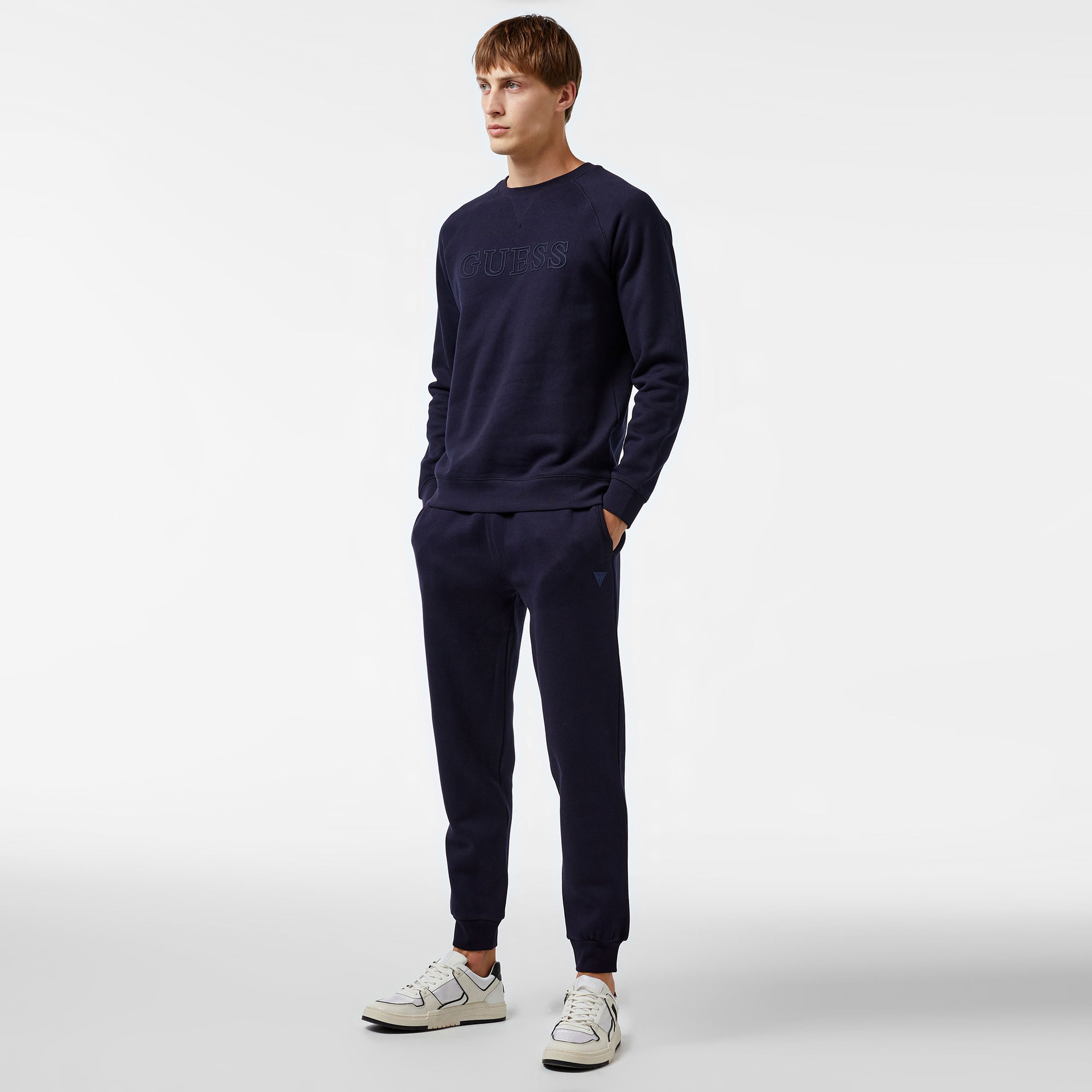 Guess Erkek Lacivert Sweatshirt