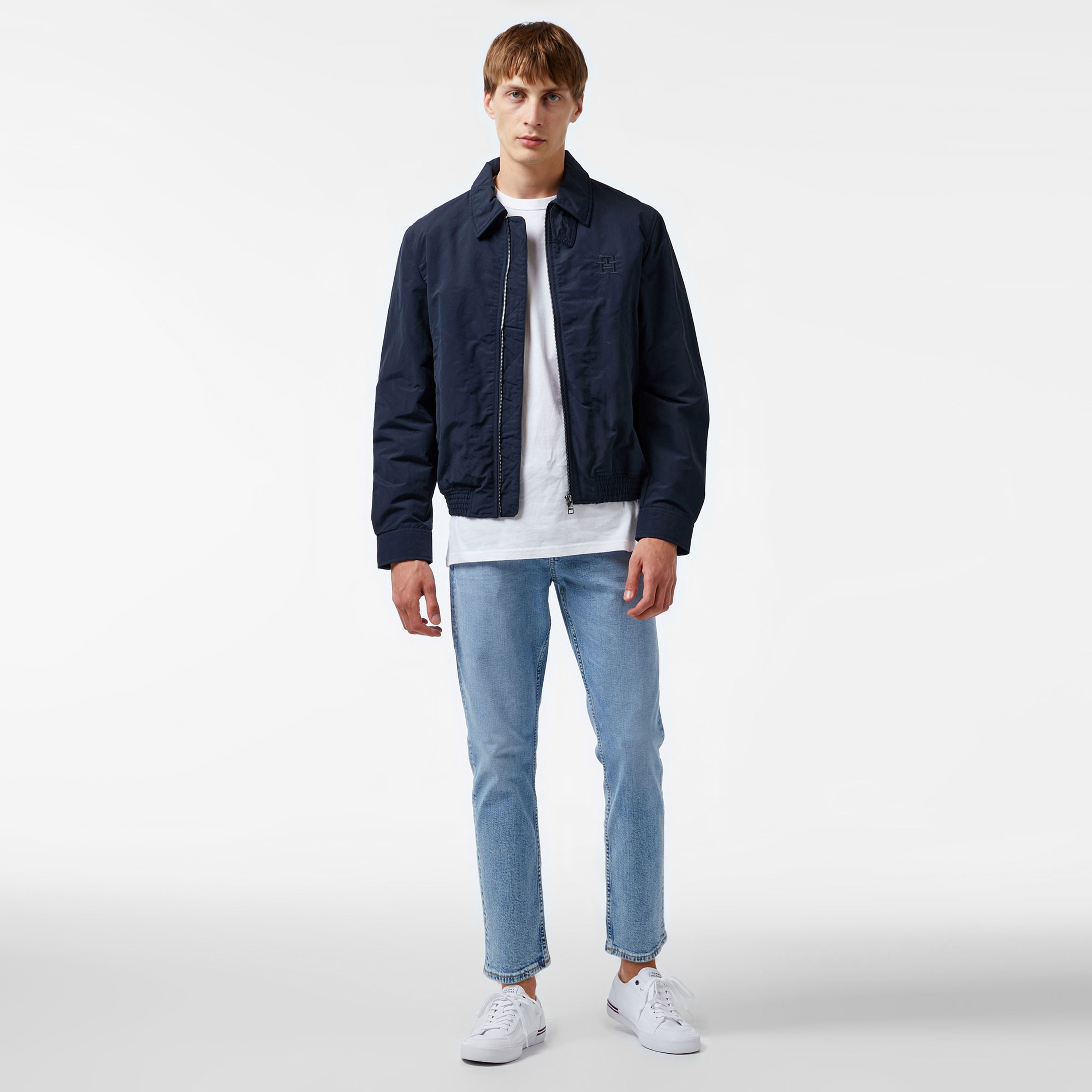 Tommy Hilfiger Erkek Mavi Mont