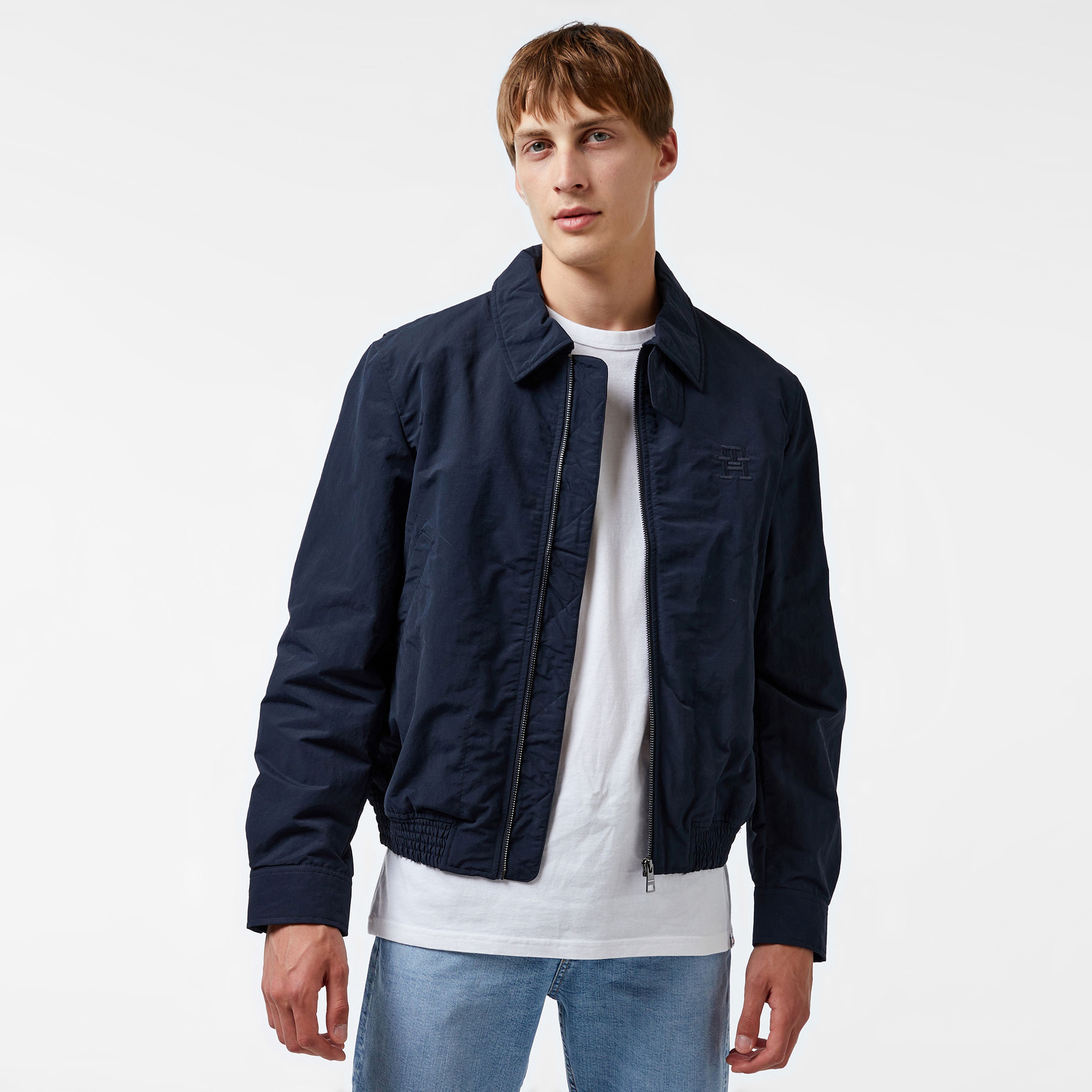 Tommy Hilfiger Erkek Mavi Mont