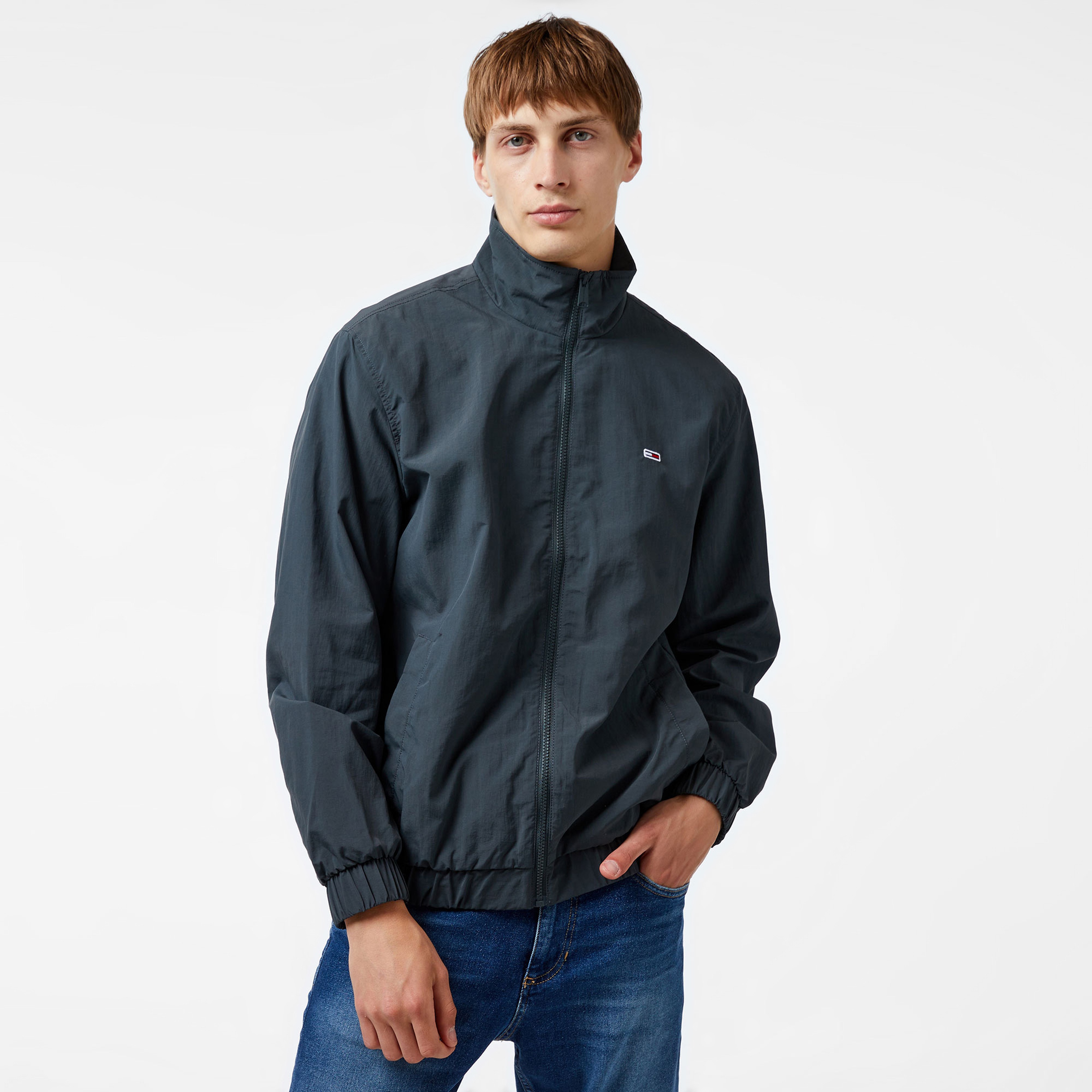 Tommy Hilfiger Erkek Gri Mont