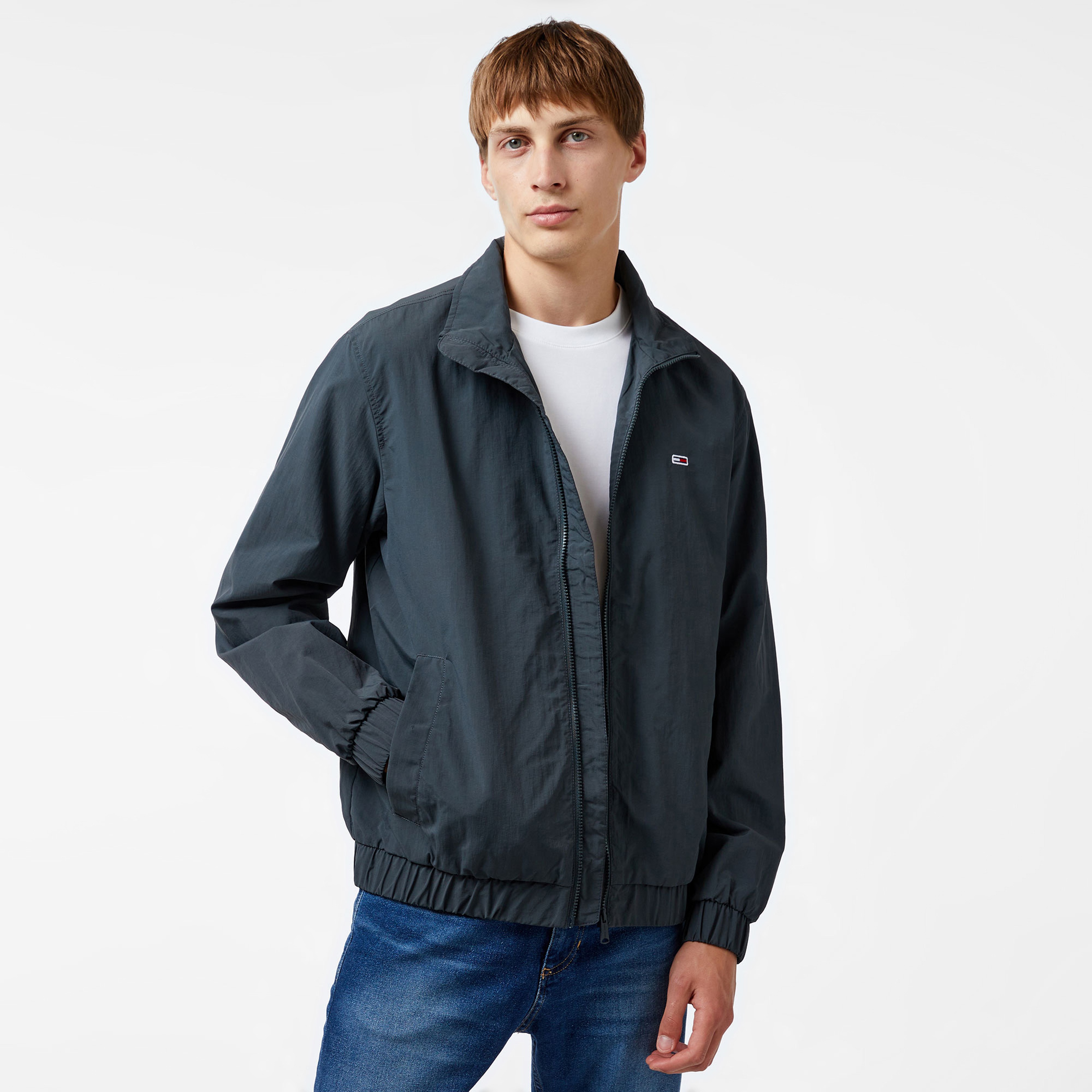 Tommy Hilfiger Erkek Gri Mont