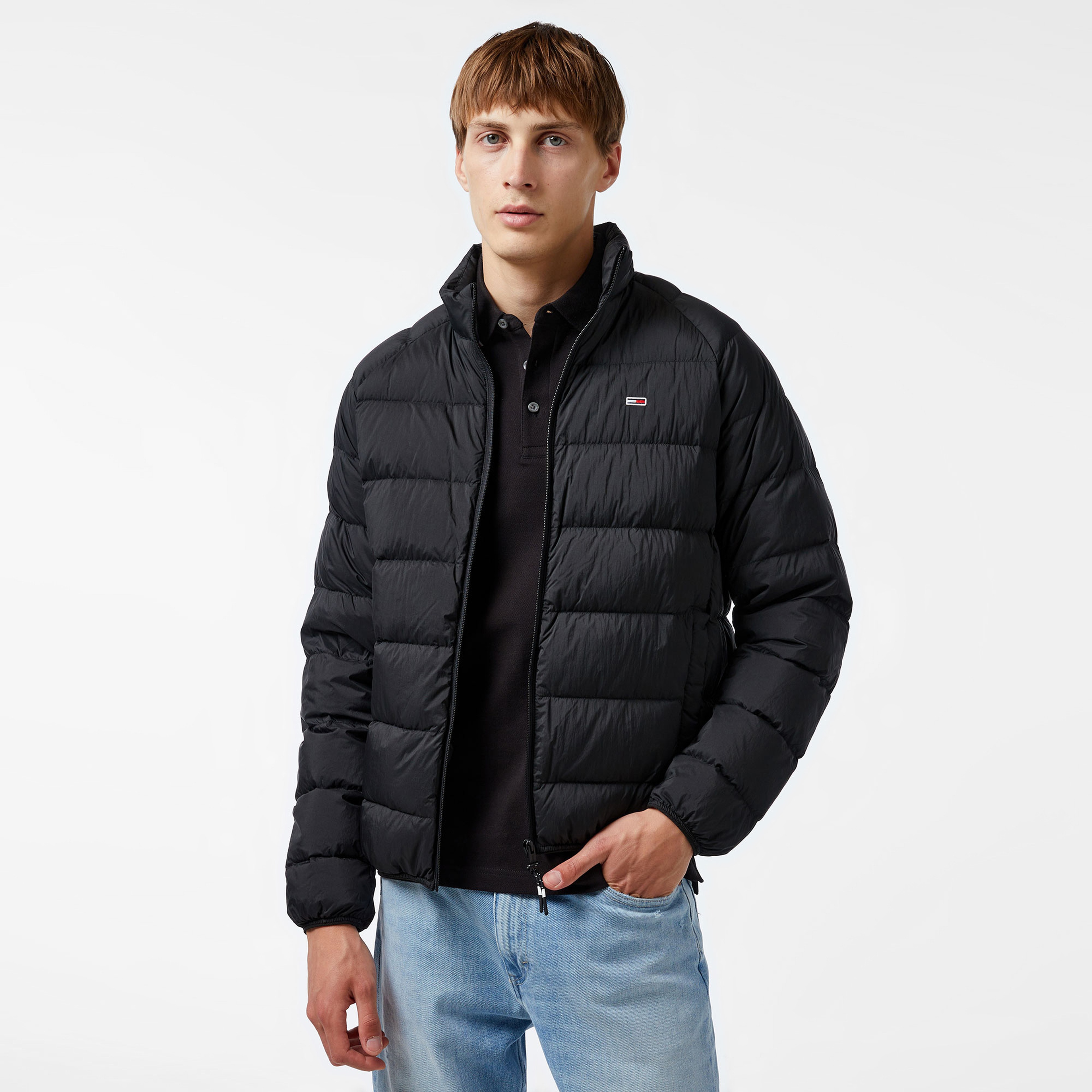 Tommy Hilfiger Erkek Siyah Mont