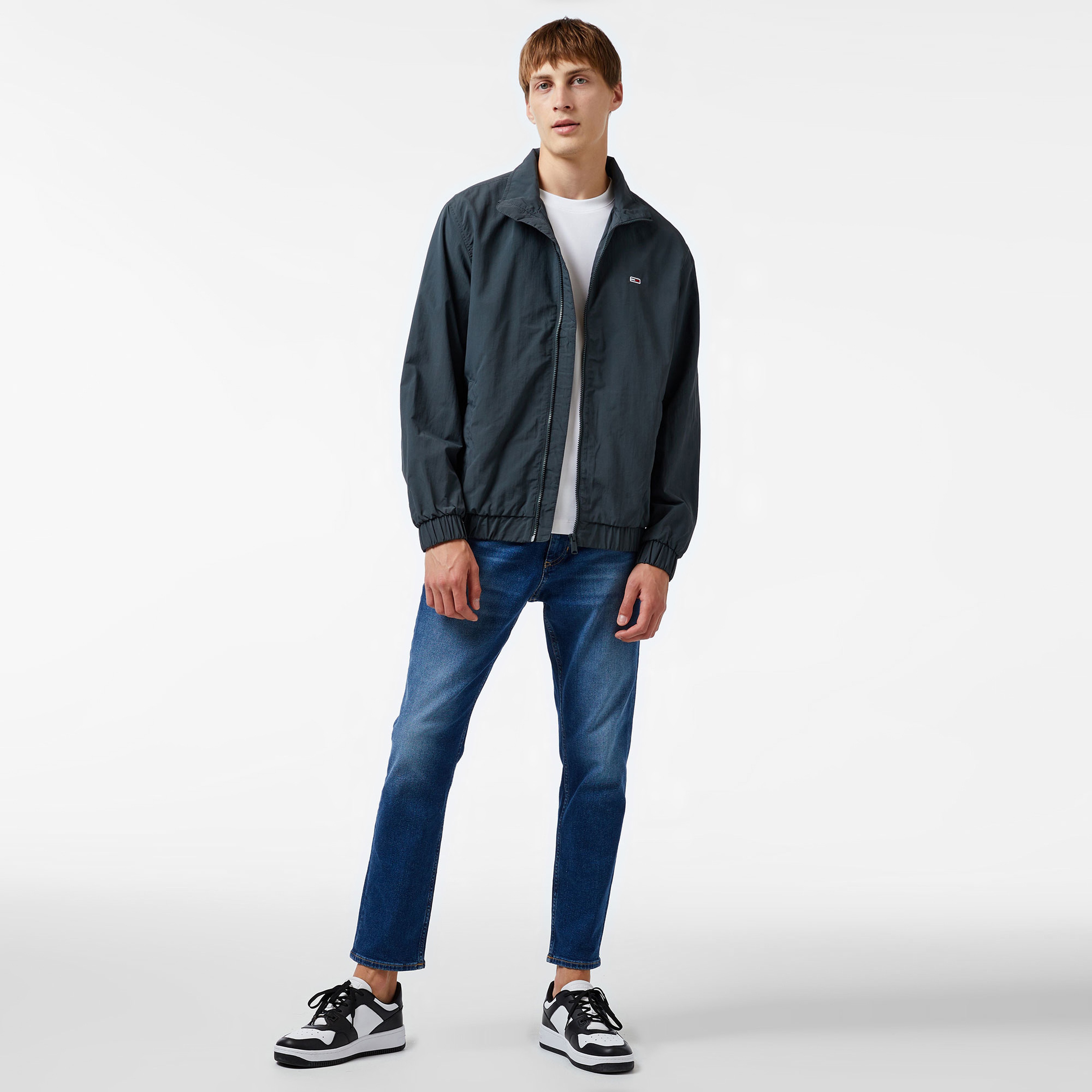 Tommy Hilfiger Erkek Gri Mont