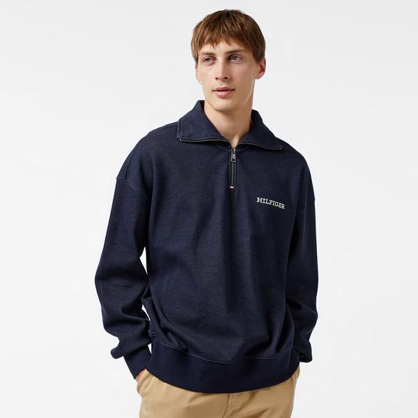 Tommy Hilfiger Erkek Mavi Triko