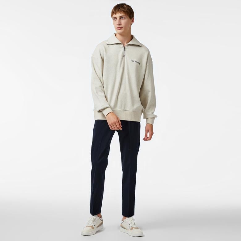 Tommy Hilfiger Erkek Beyaz Triko