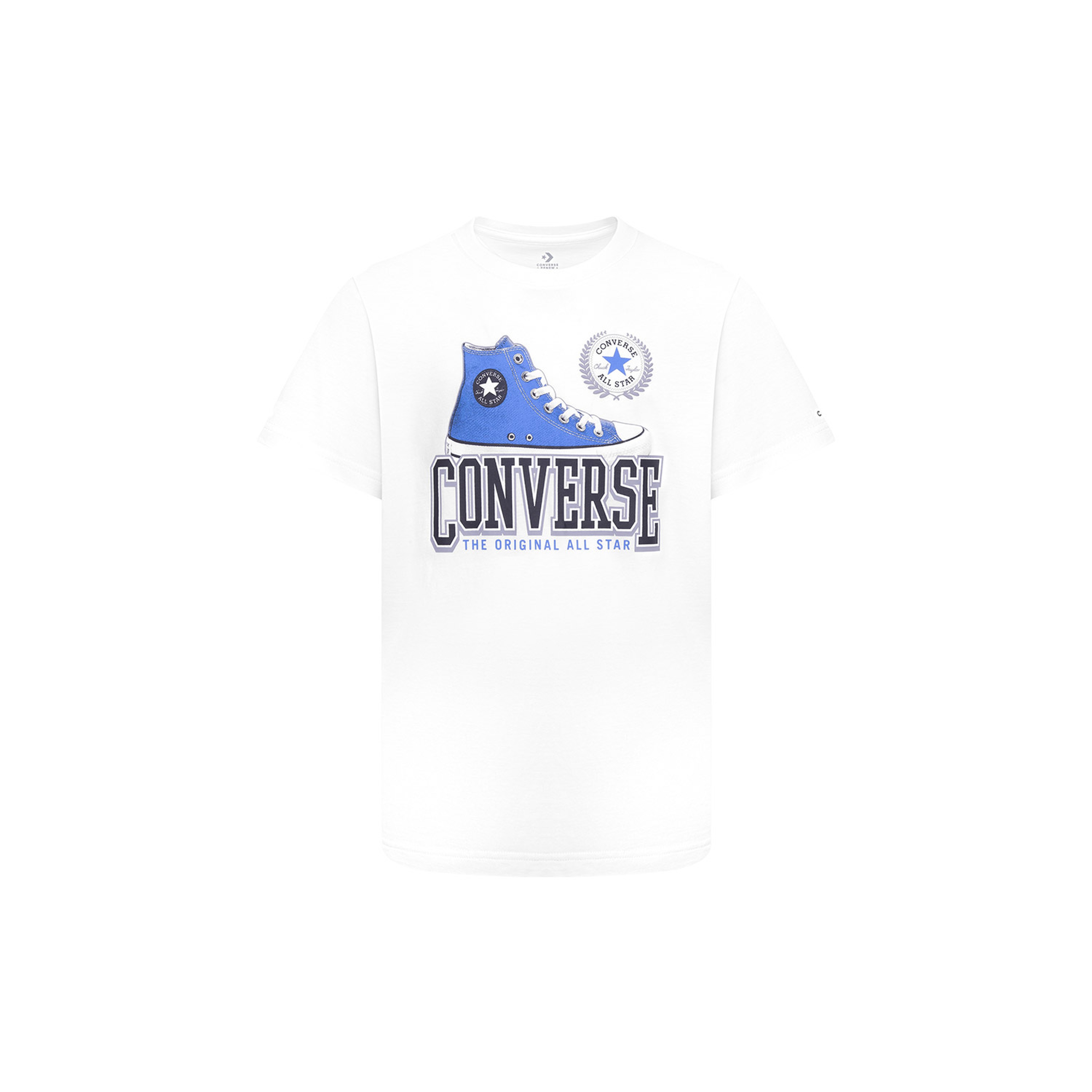Converse Script Sneaker Organic Jersey Çocuk Beyaz T-Shirt