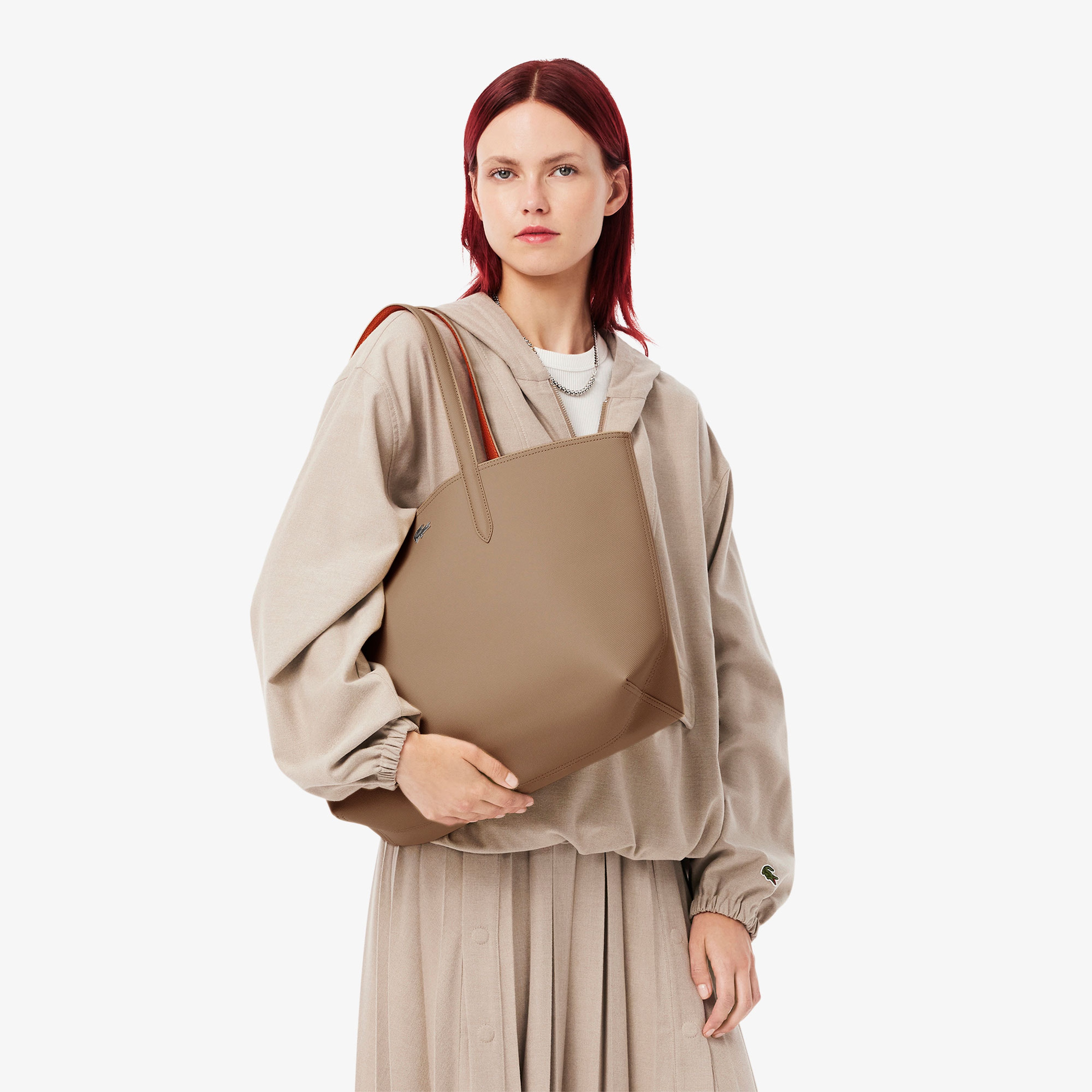 Anna Kadın Çift Taraflı Bej Omuz Çantası