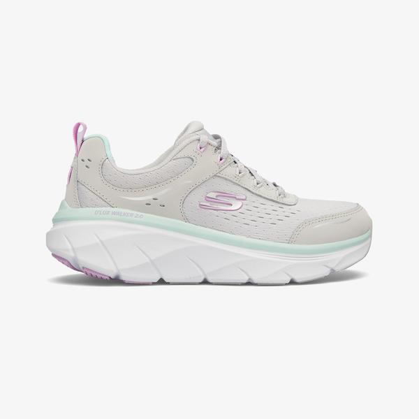 Skechers D'Lux Walker 2.0 Daisy Doll Kadın Gri Spor Ayakkabı