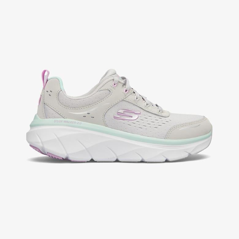 Skechers D'Lux Walker 2.0 Daisy Doll Kadın Gri Spor Ayakkabı