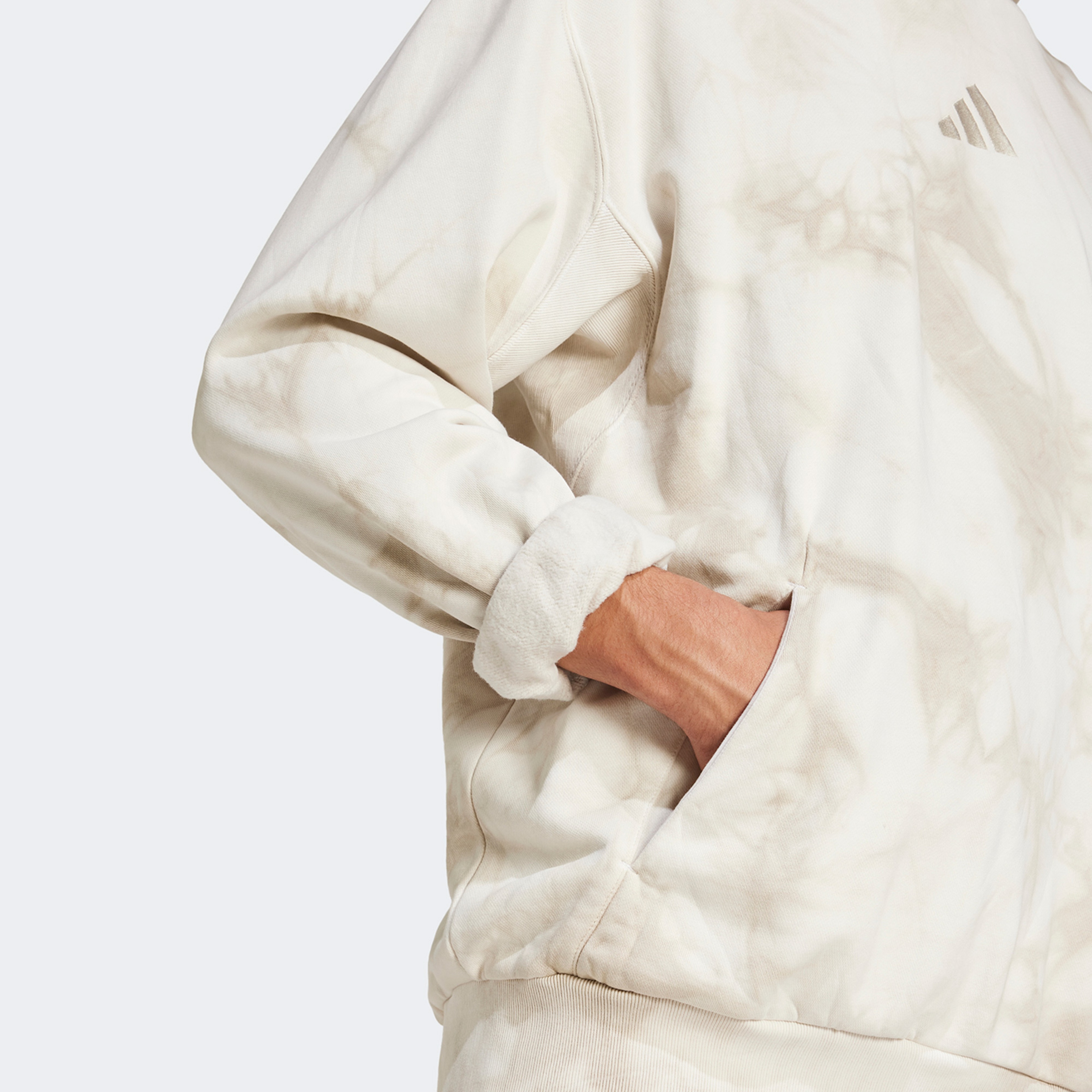 adidas All Szn Fleece Wash Erkek Bej Hoodie