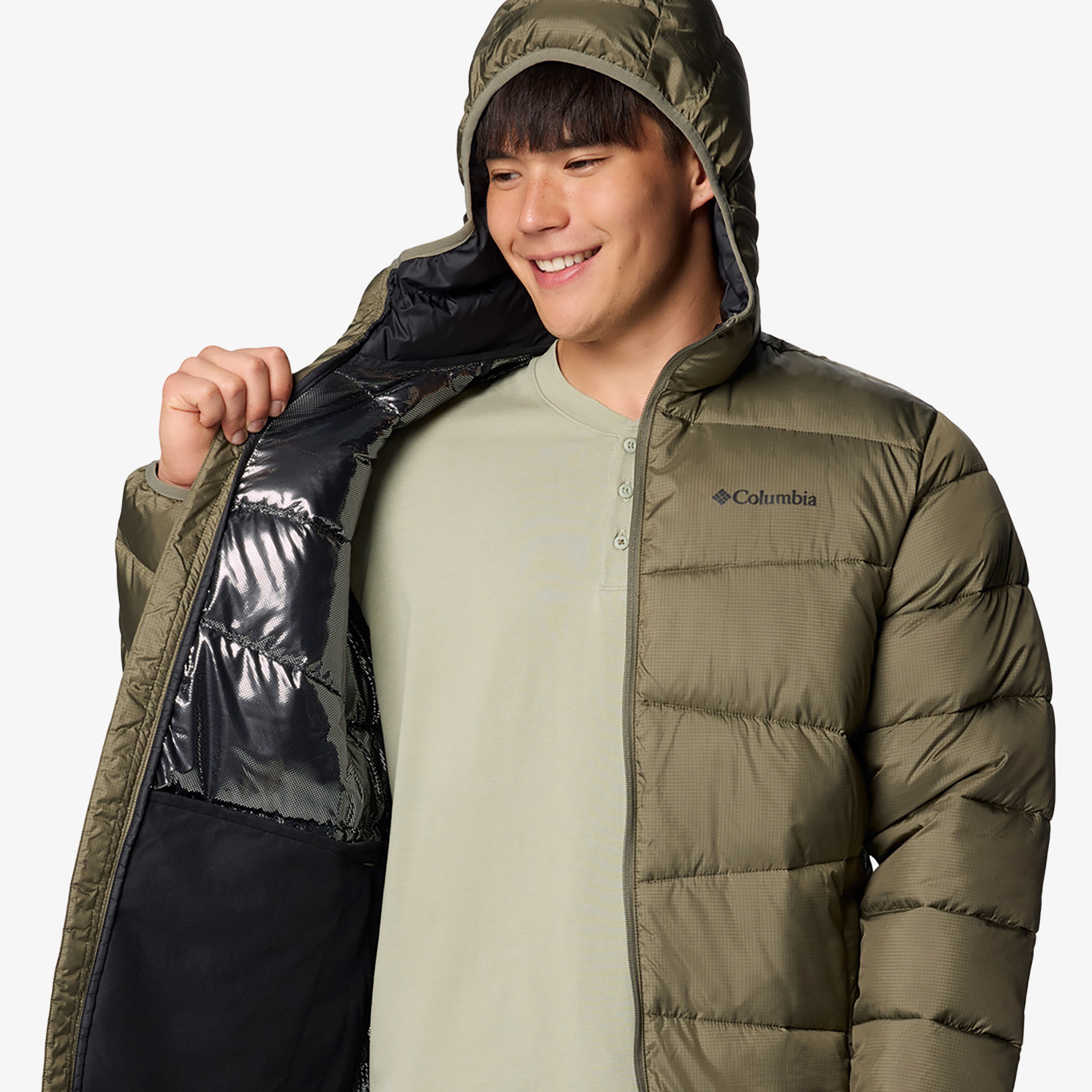 Columbia Fivemile Butte Hooded Erkek Yeşil Mont
