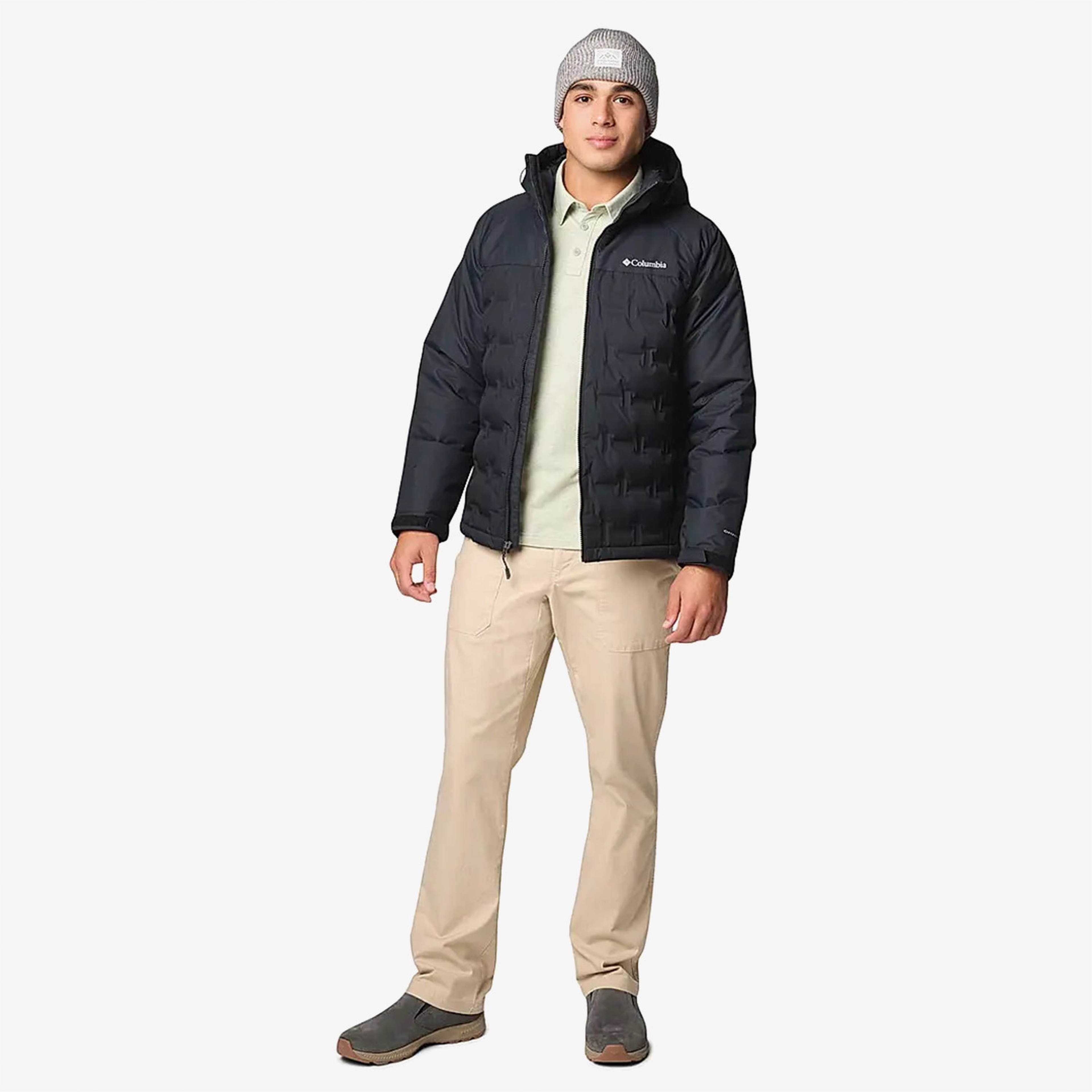 Columbia Grand Trek Down Hooded Erkek  Siyah Mont