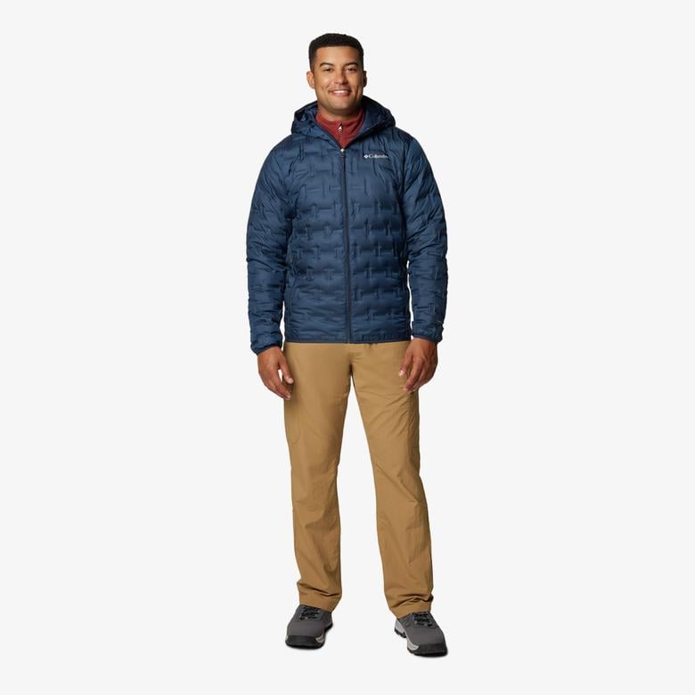 Columbia Delta Ridge Down Hooded Erkek Lacivert Mont