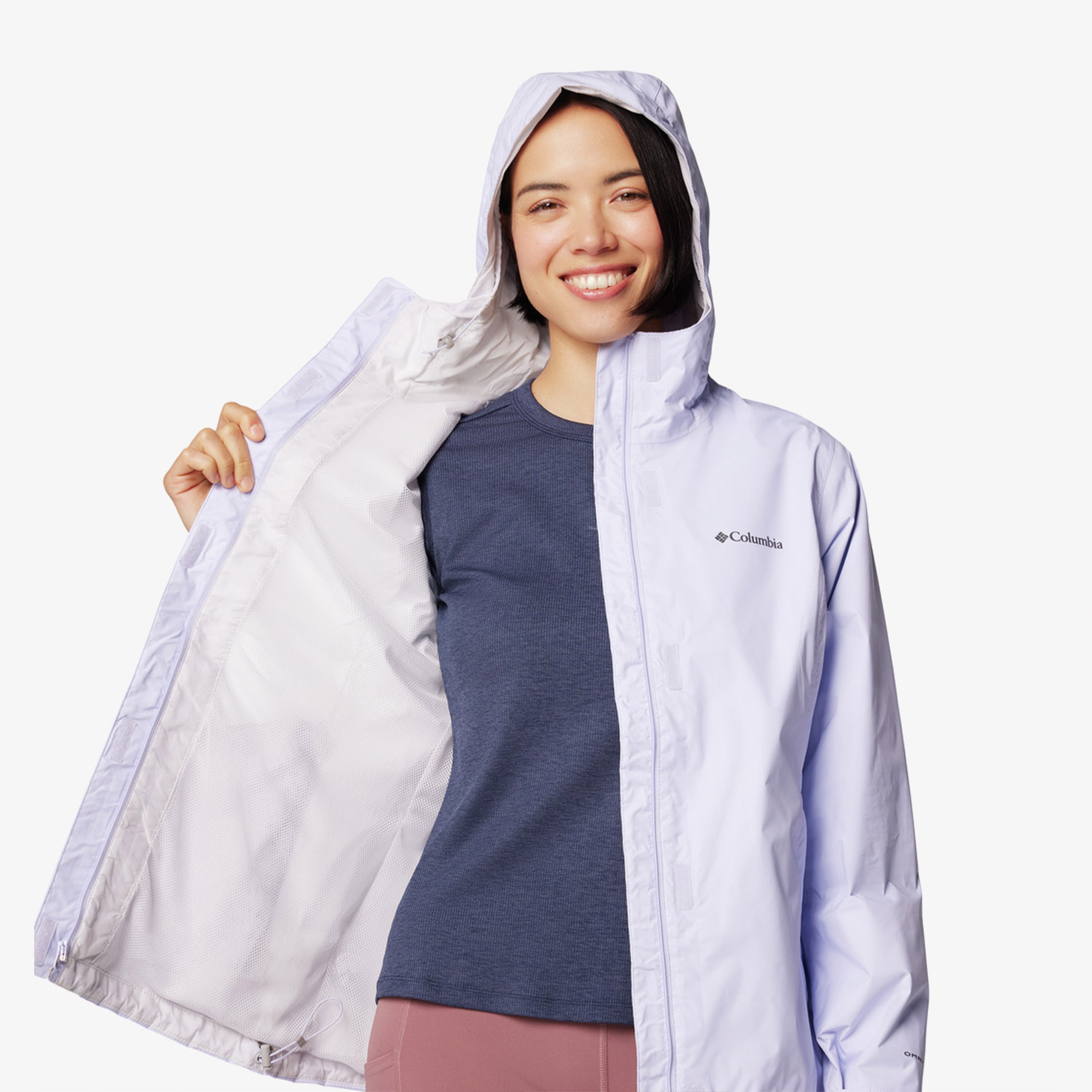 Columbia Arcadia Kadın Mor Yağmurluk