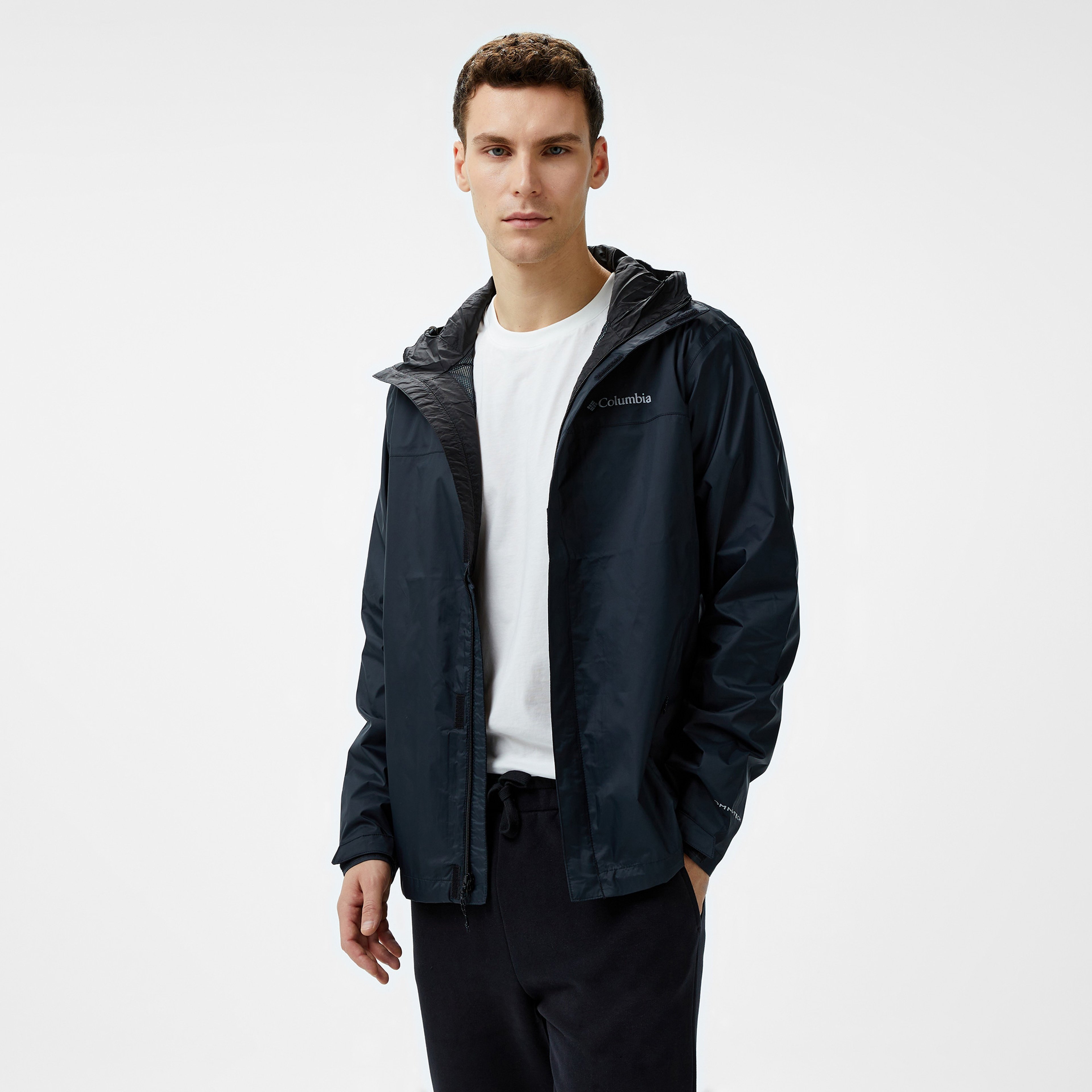 Columbia Watertight Erkek Gri Yağmurluk