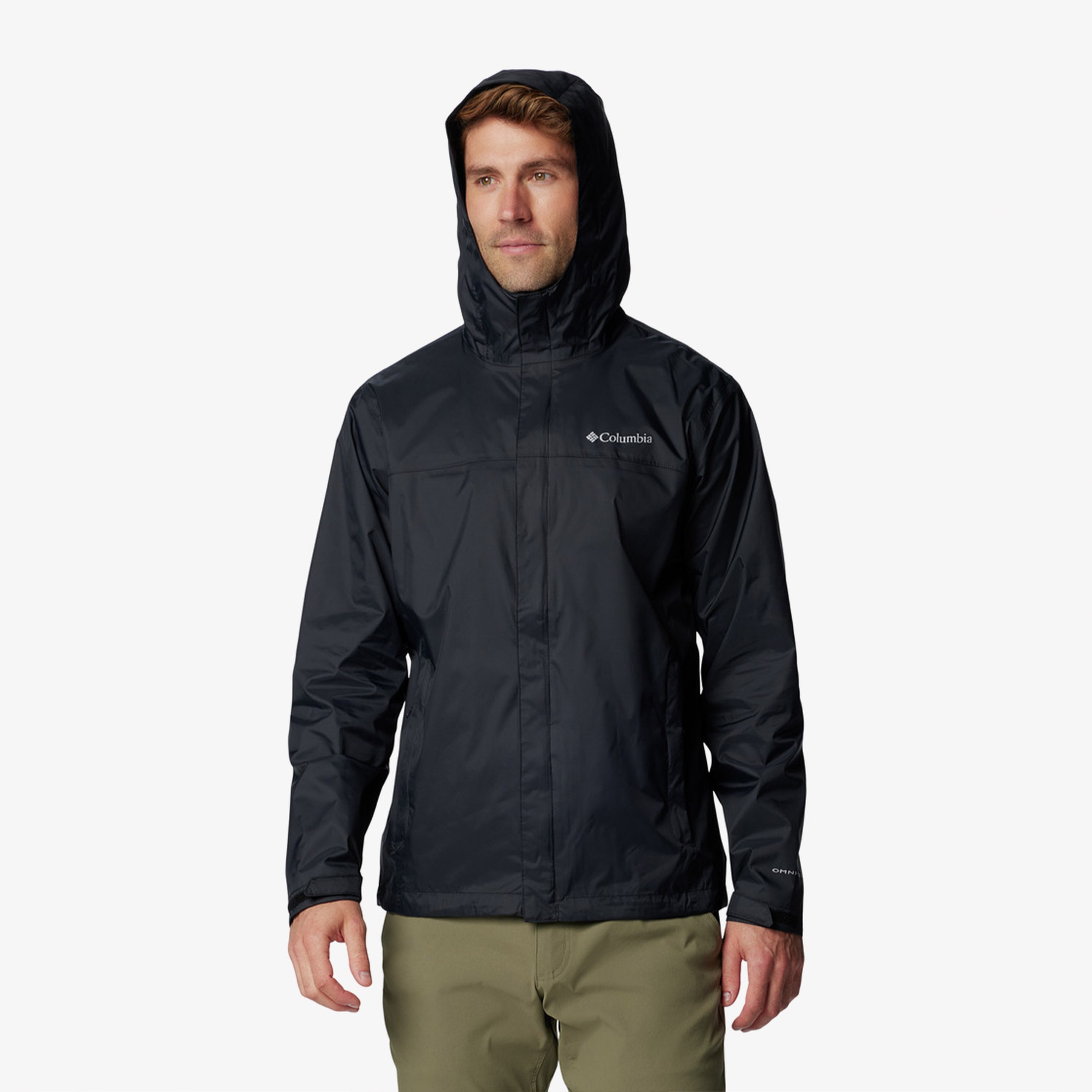 Columbia Watertight Erkek Gri Yağmurluk