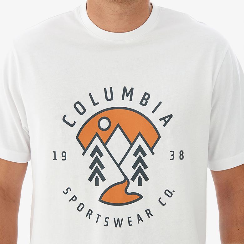 Columbia Erkek Beyaz T-Shirt