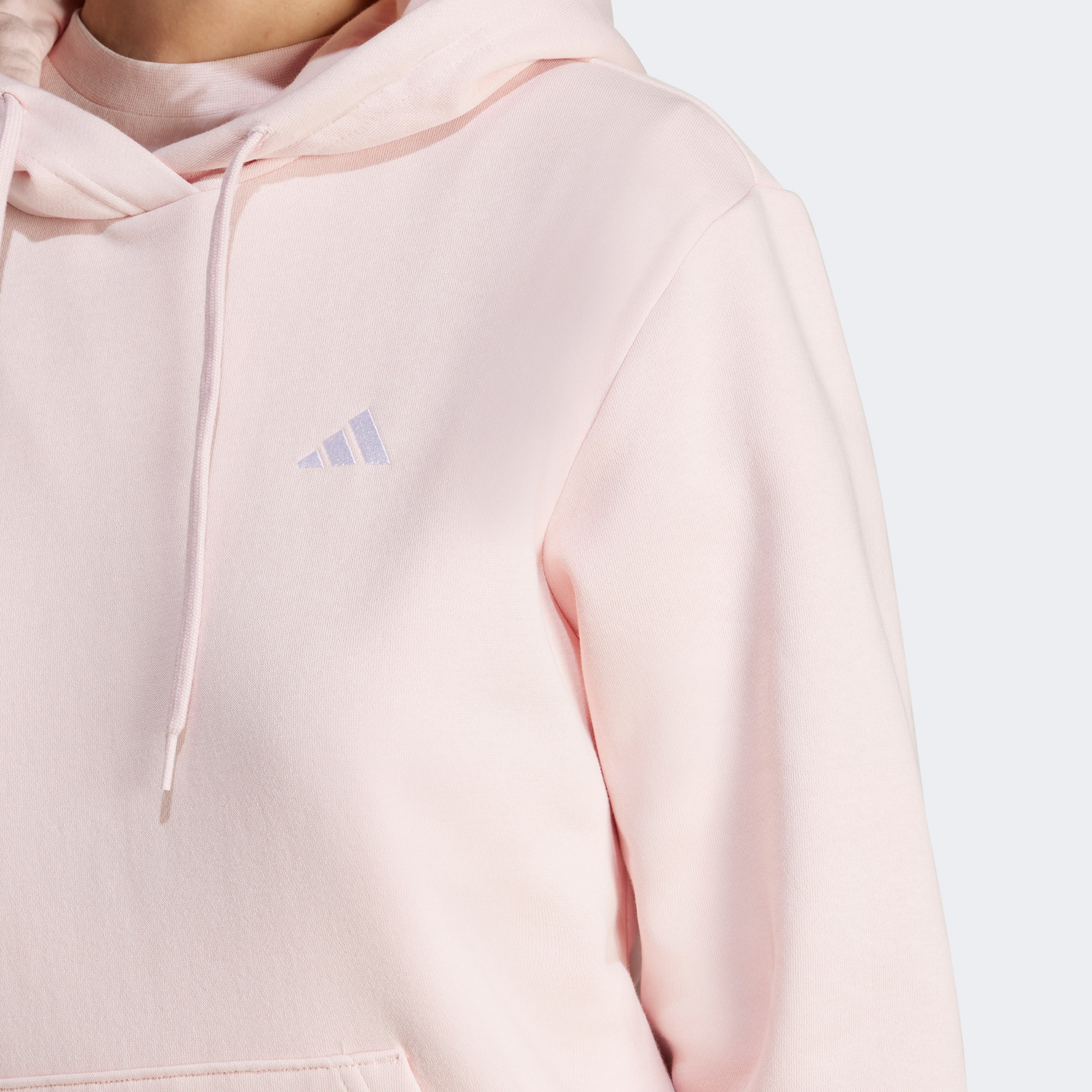 adidas Essentials Small Logo Feel Cozy Kadın Pembe Hoodie